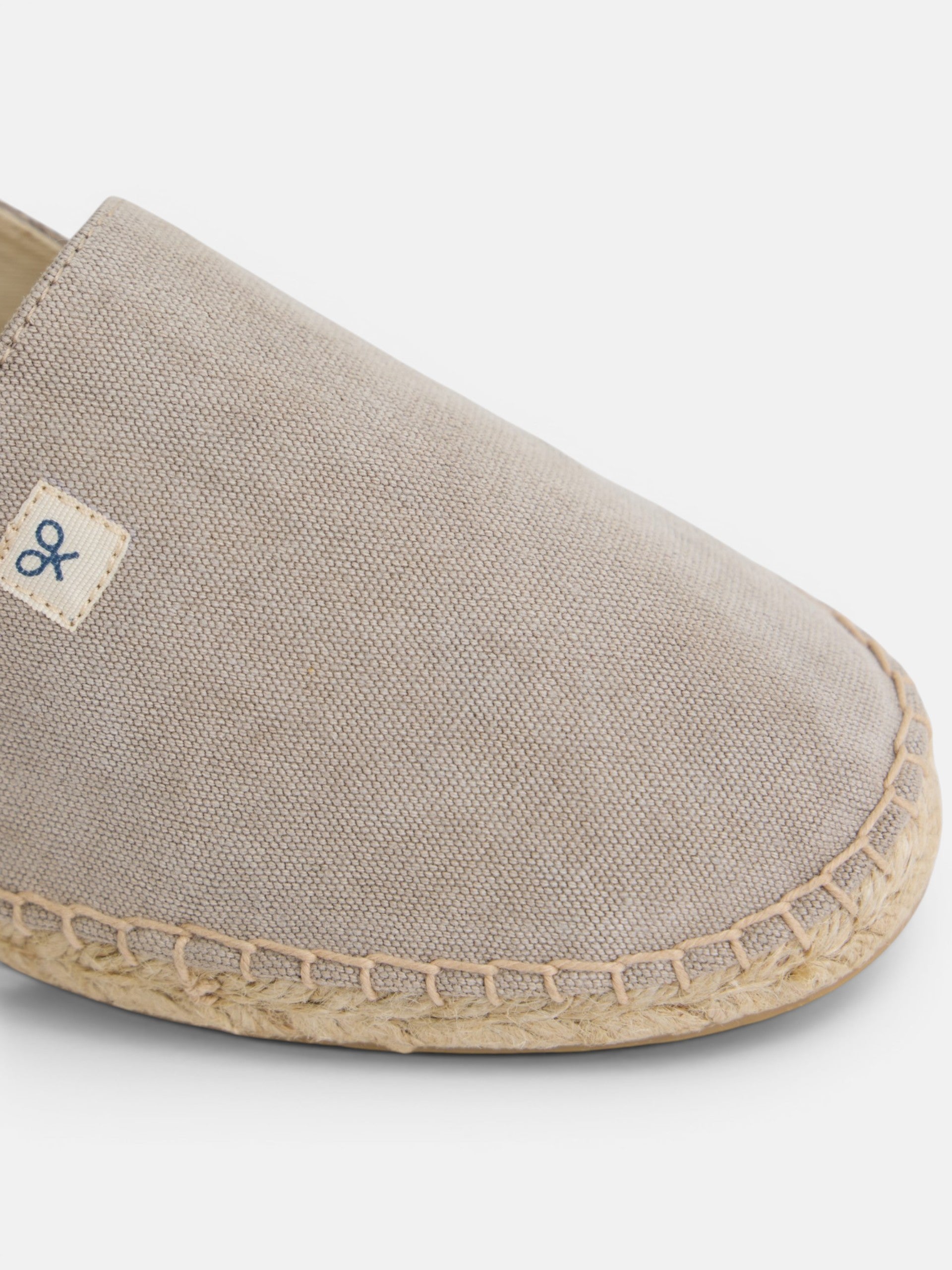 Alpargata minilogo marron claro