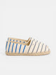 Striped espadrille multiple blue grey