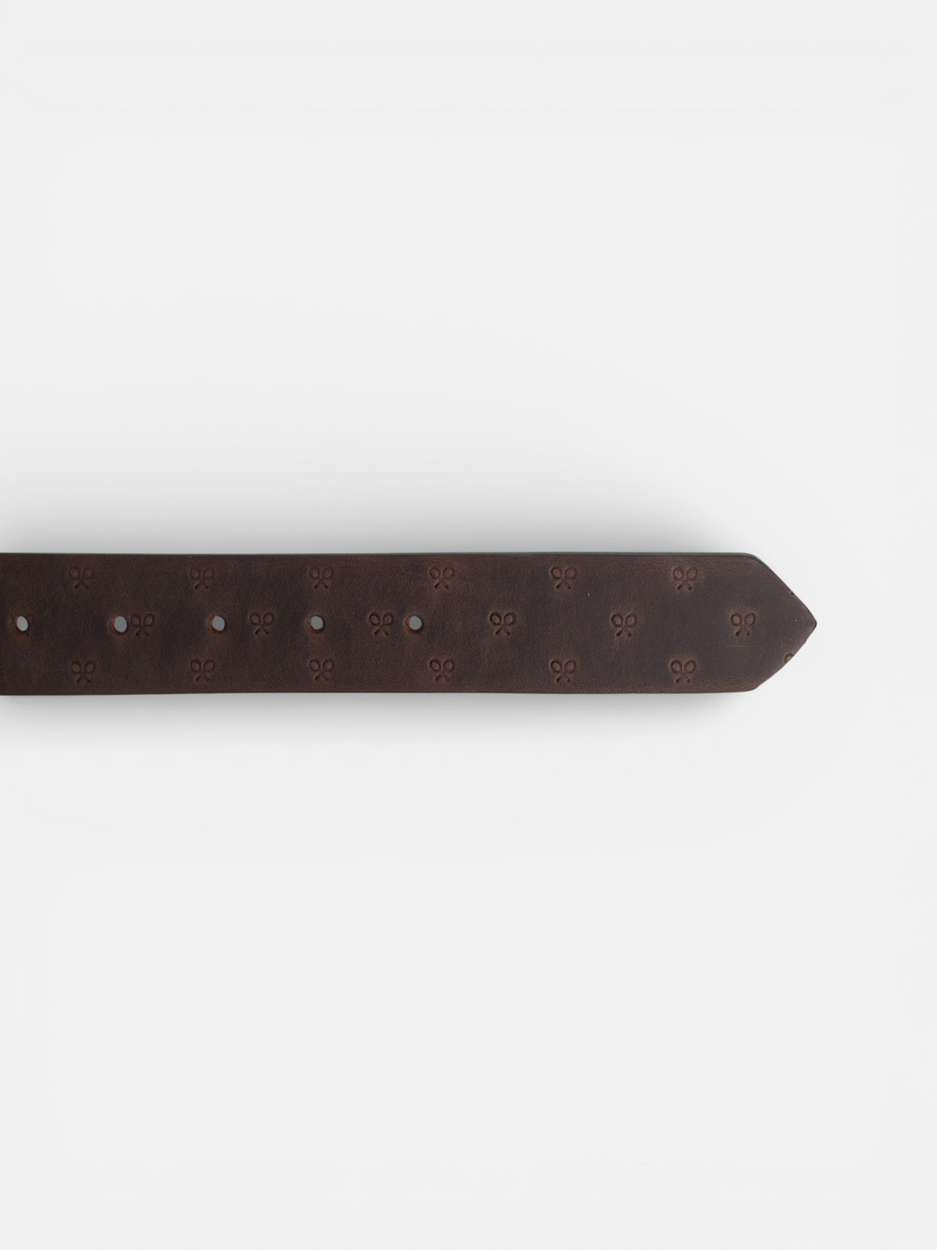 Cinturon piel multiraquetas marron