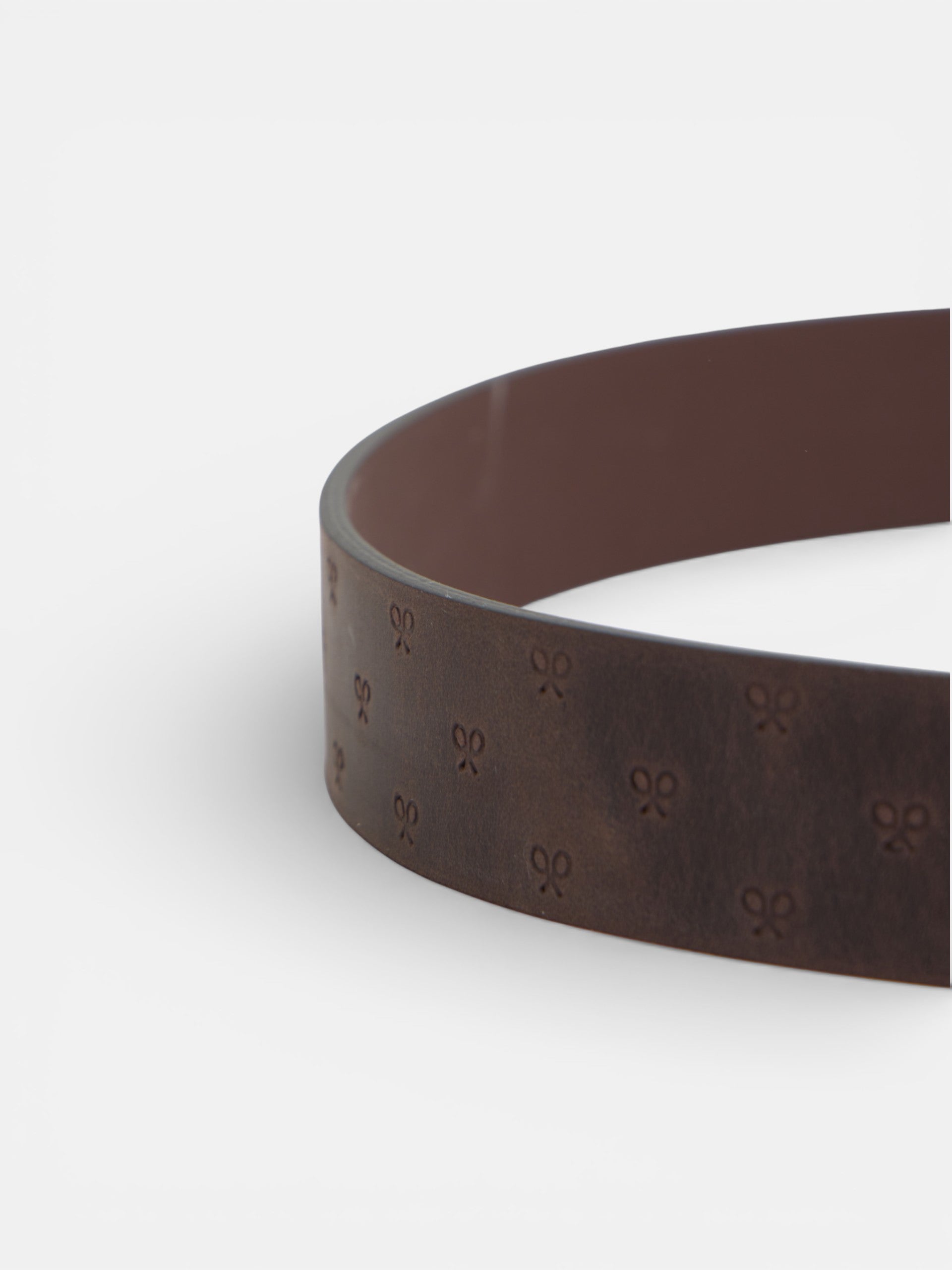 Cinturon piel multiraquetas marron