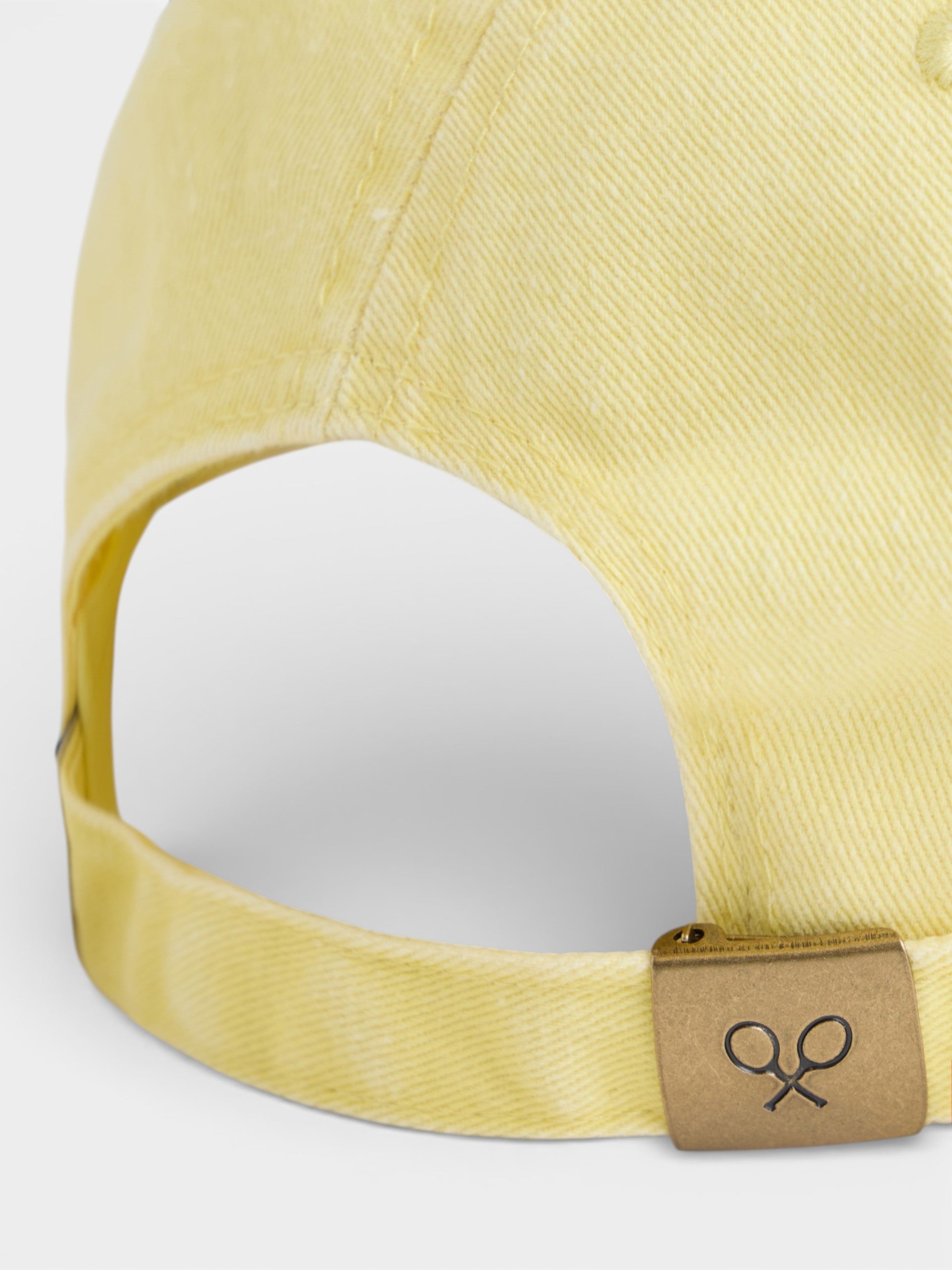 Silbon yellow denim style cap