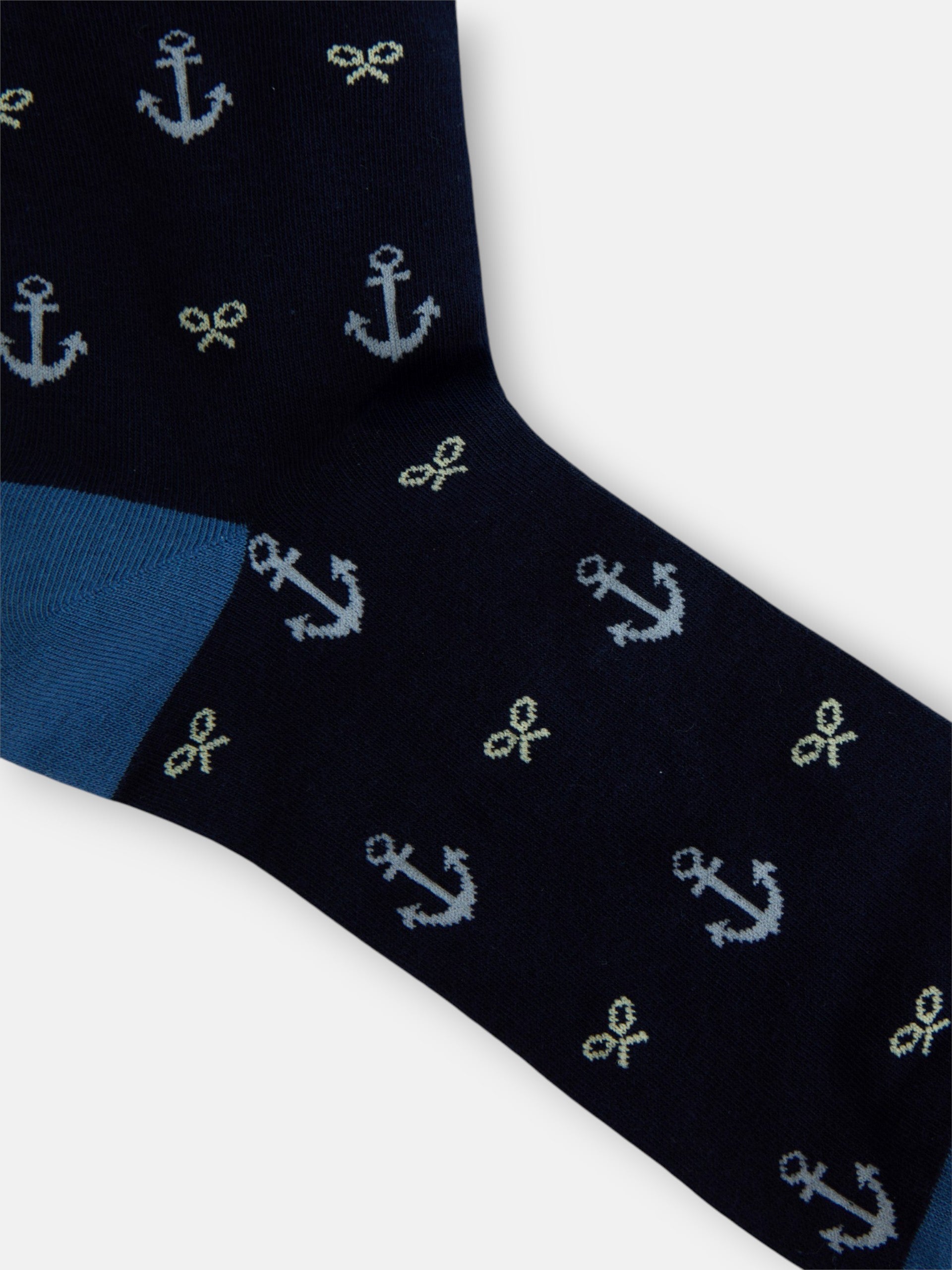 Calcetin raquetas anclas azul marino