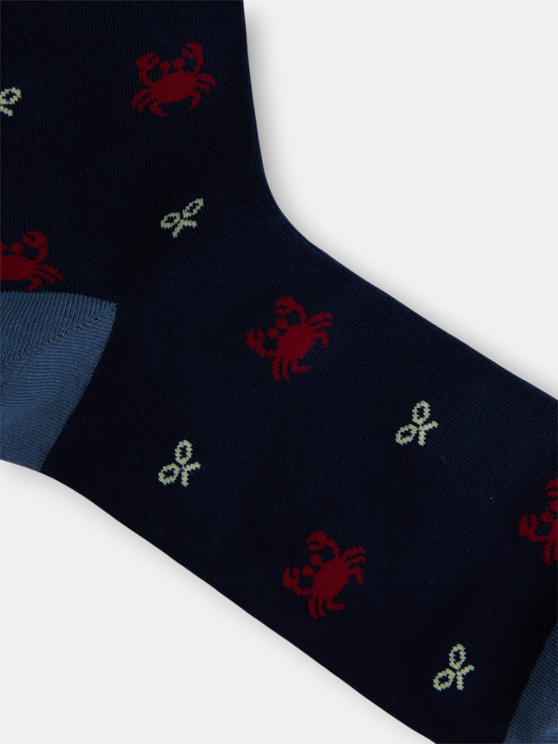 Chaussettes raquettes crabes bleu marine