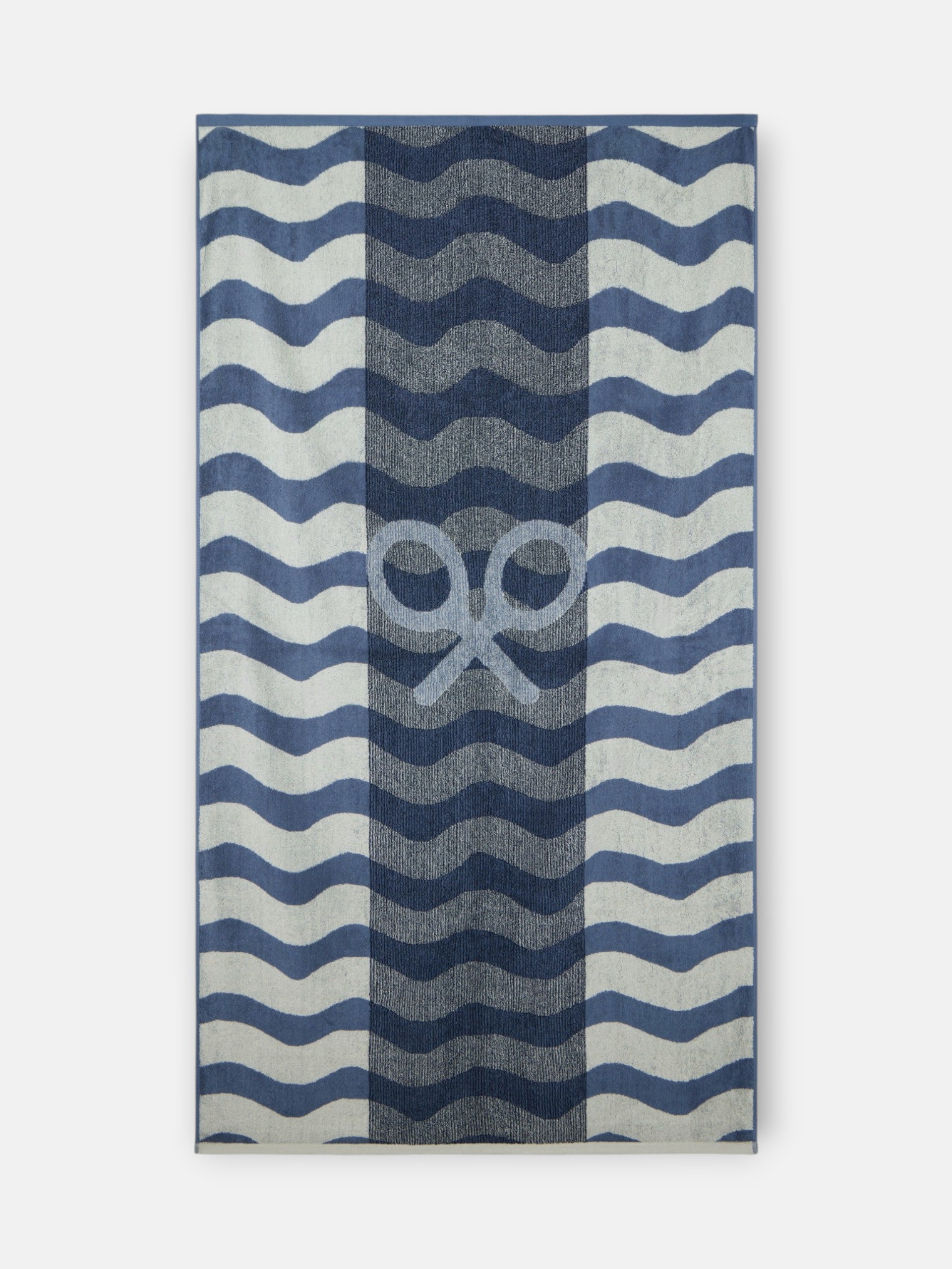 Serviette Silbon vagues bleu vert