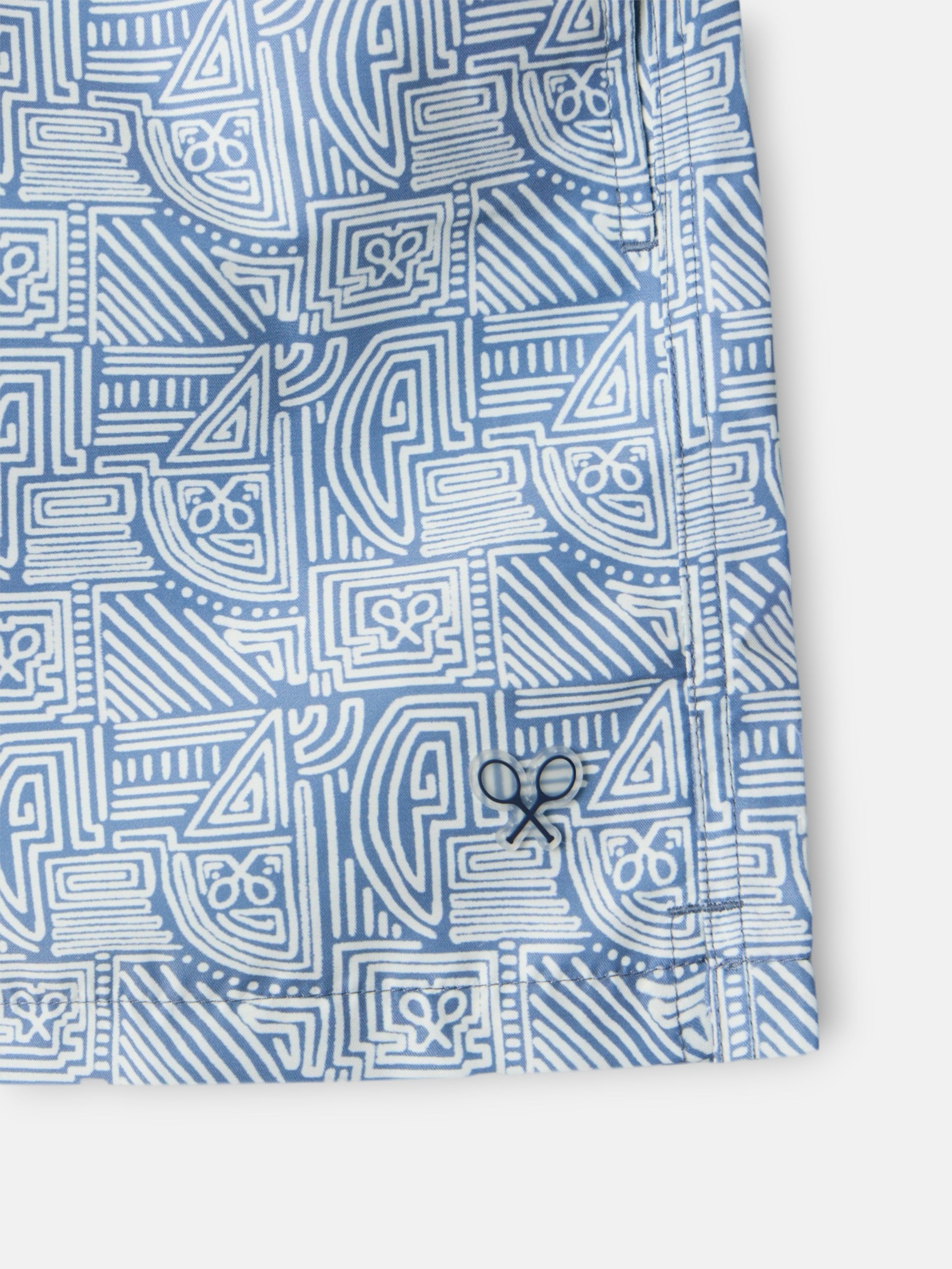 Light blue geometric SB swimsuit