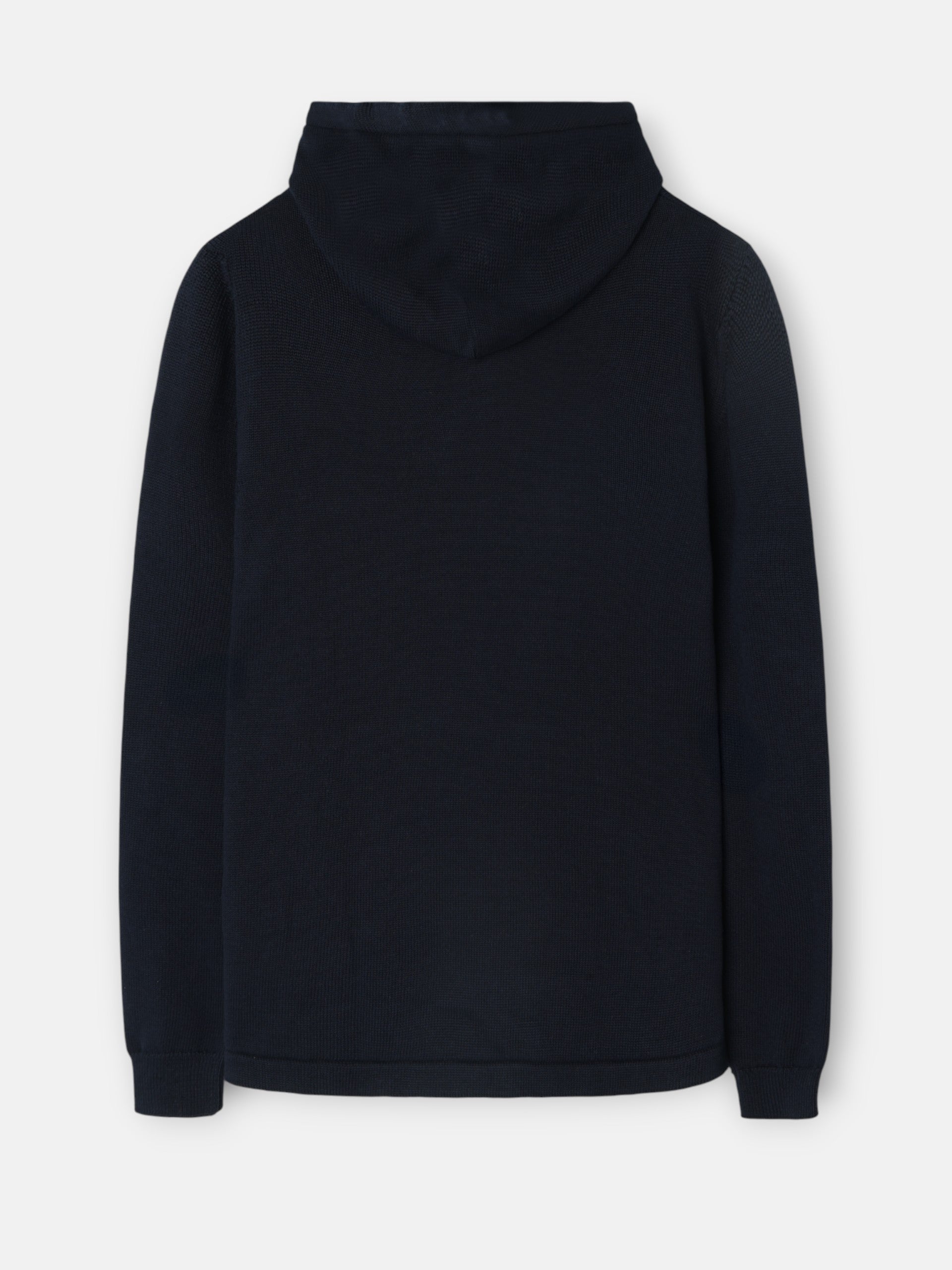 Jersey liso capucha azul marino