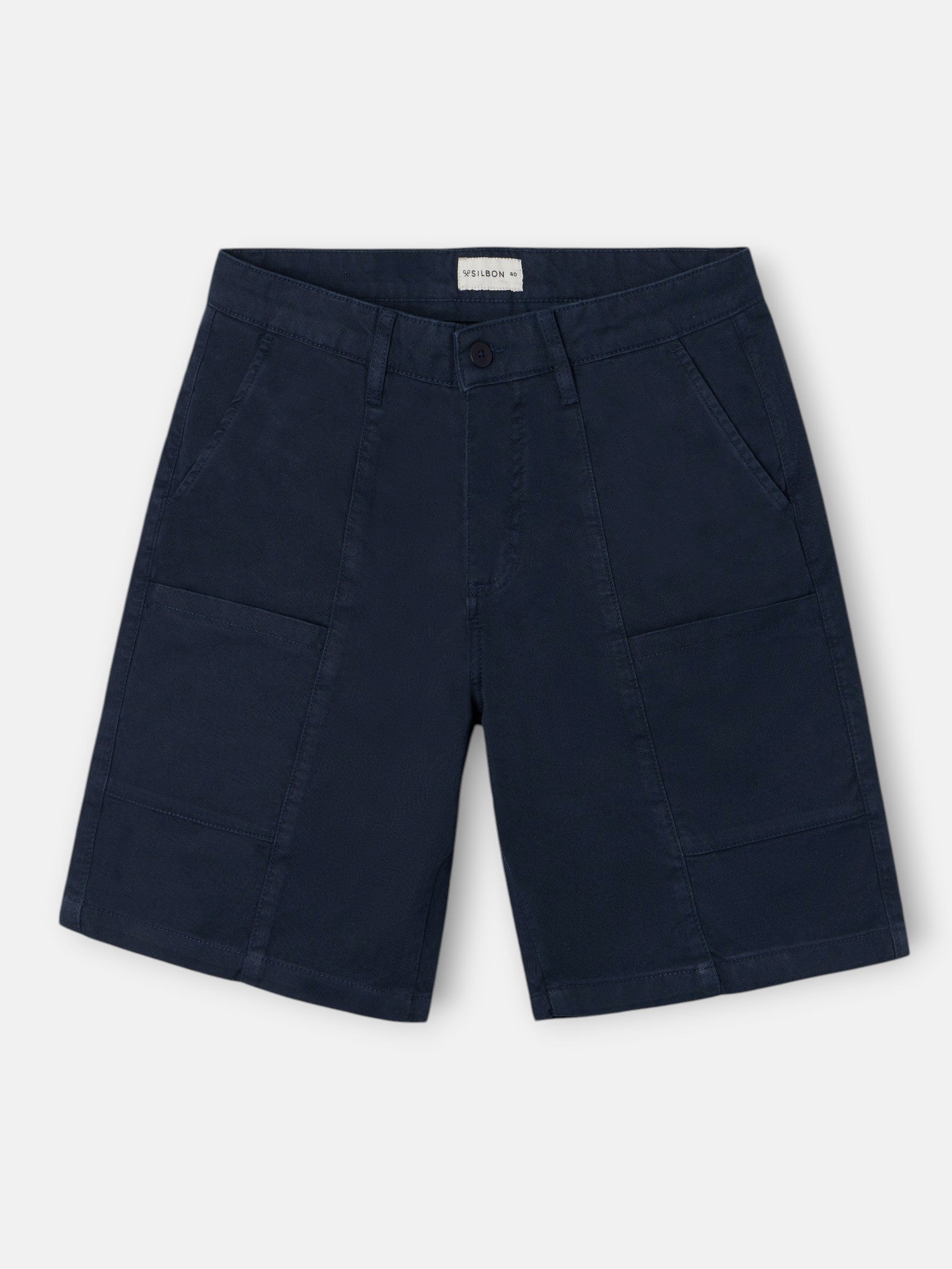 Bermuda poches bleu marine