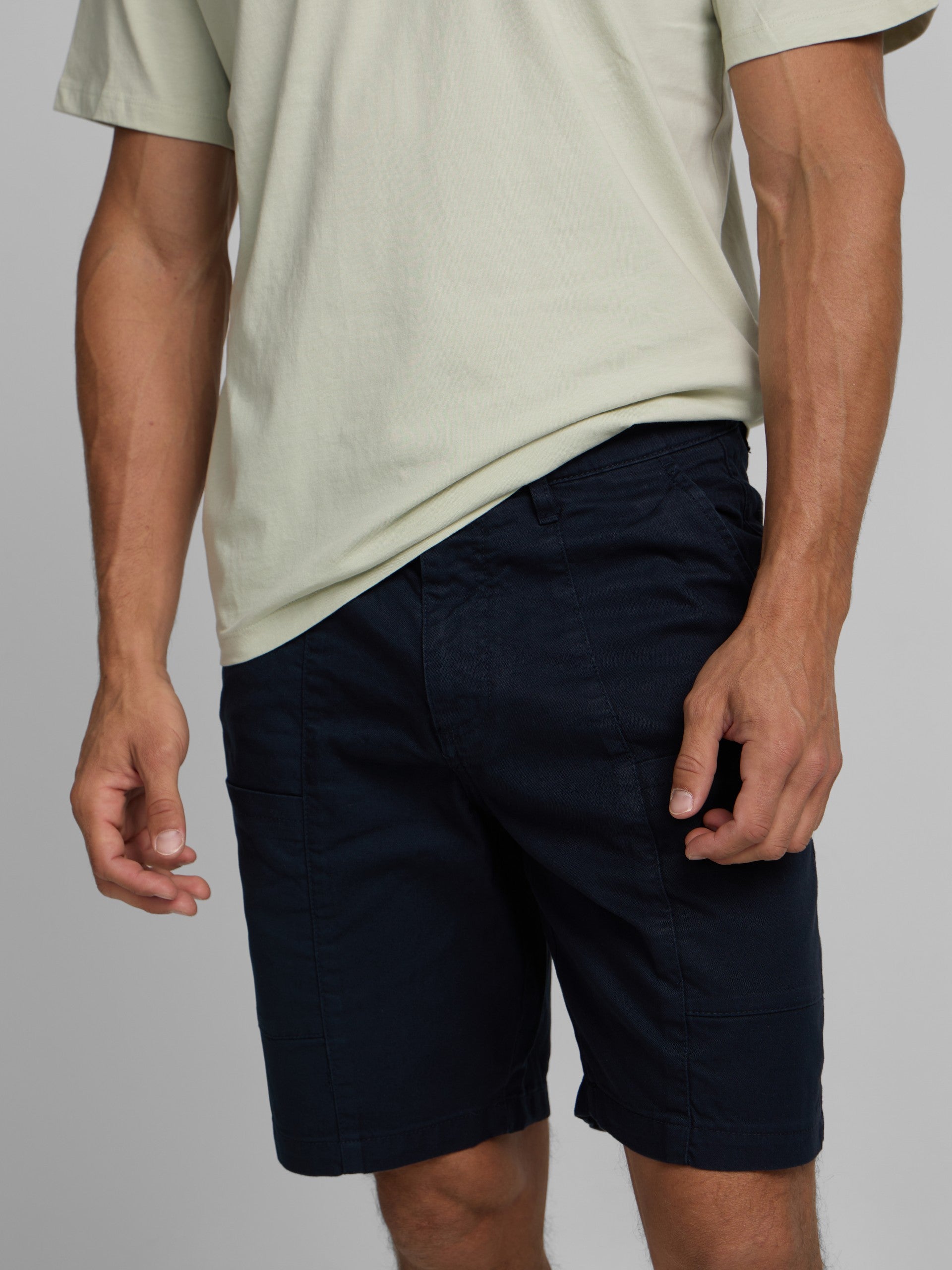 Bermuda poches bleu marine