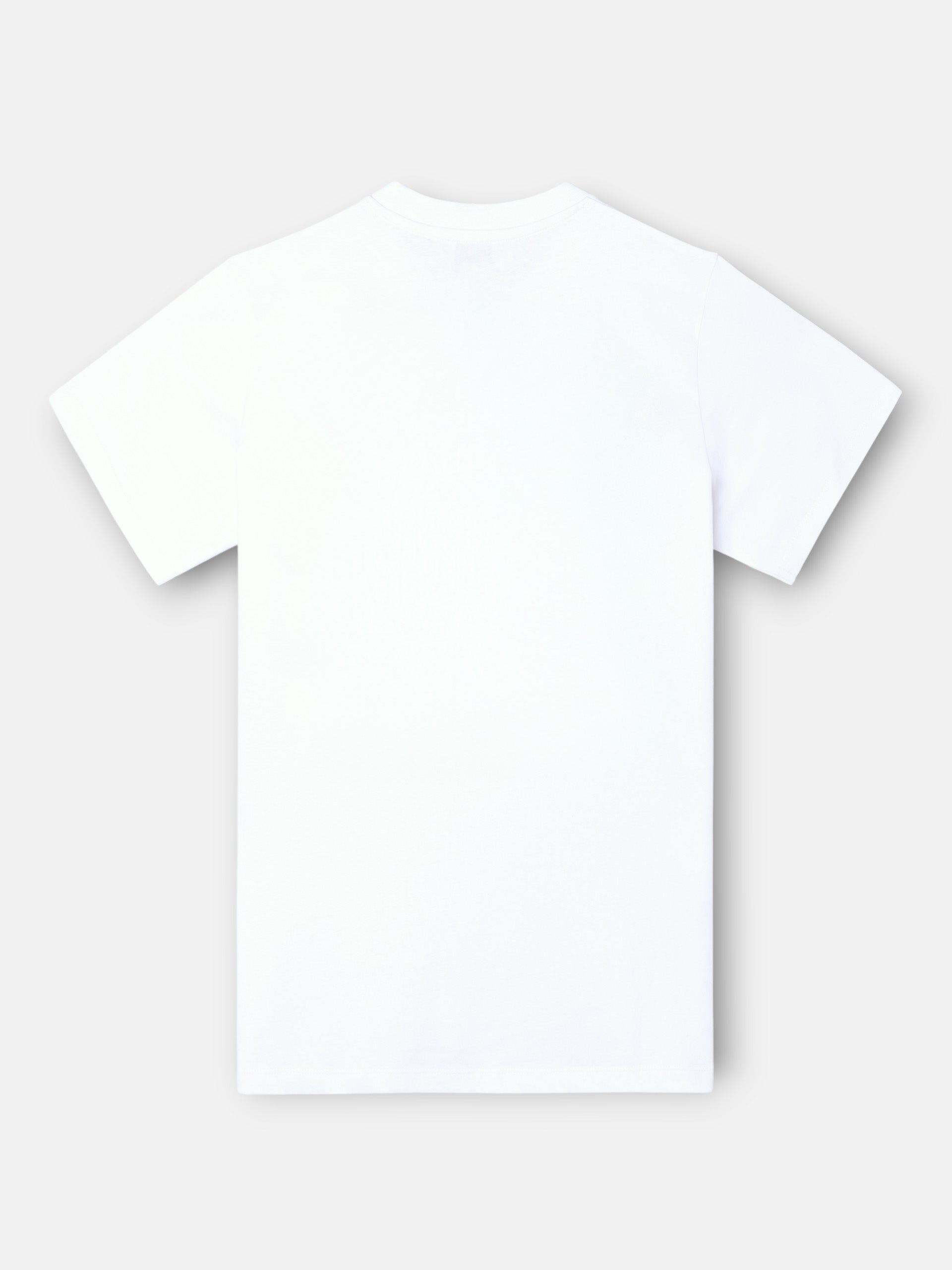 T-shirt blanc ethnique à poche