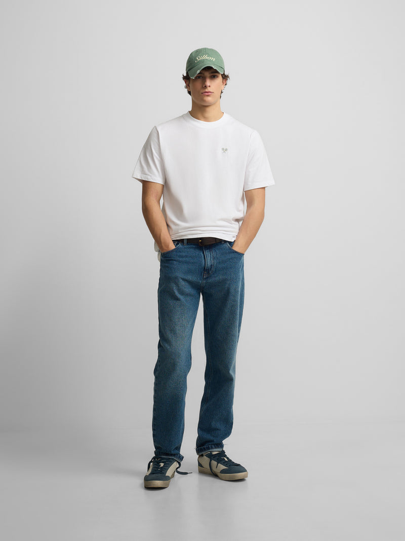 Camiseta apres tennis blanco