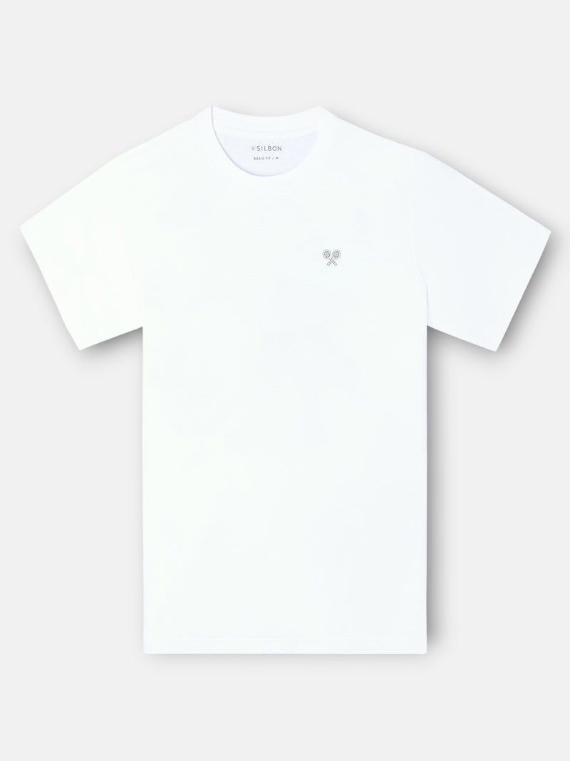 Camiseta apres tennis blanco