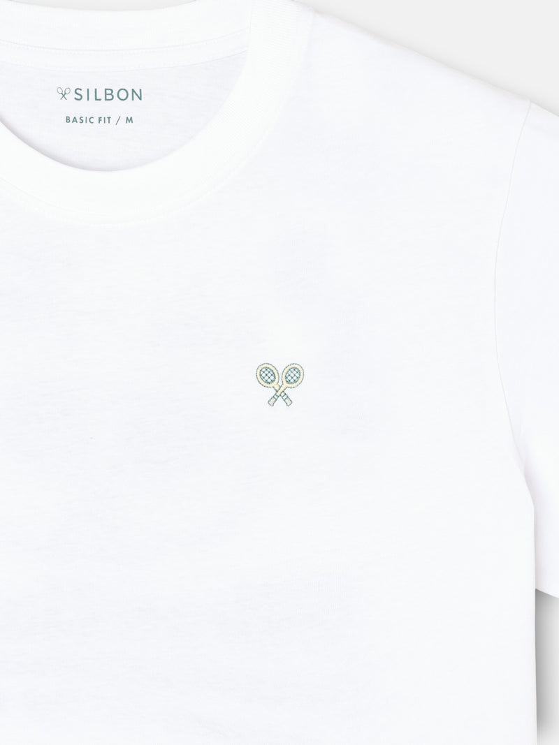 Camiseta apres tennis blanco