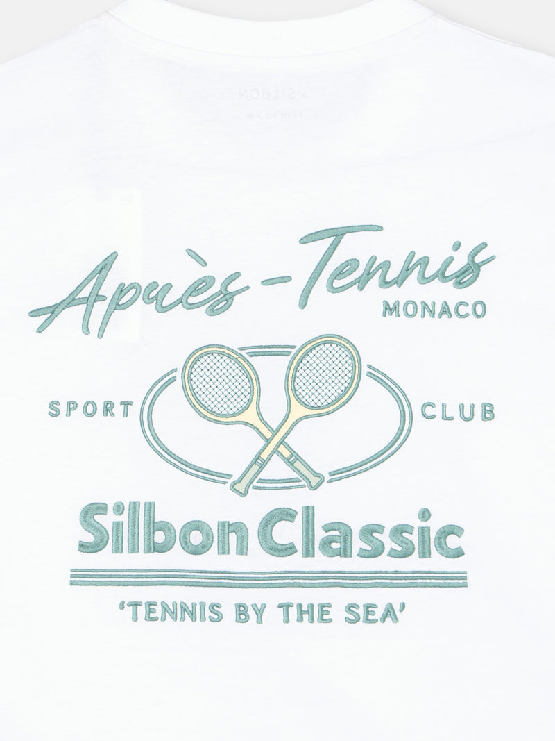 Camiseta apres tennis blanco