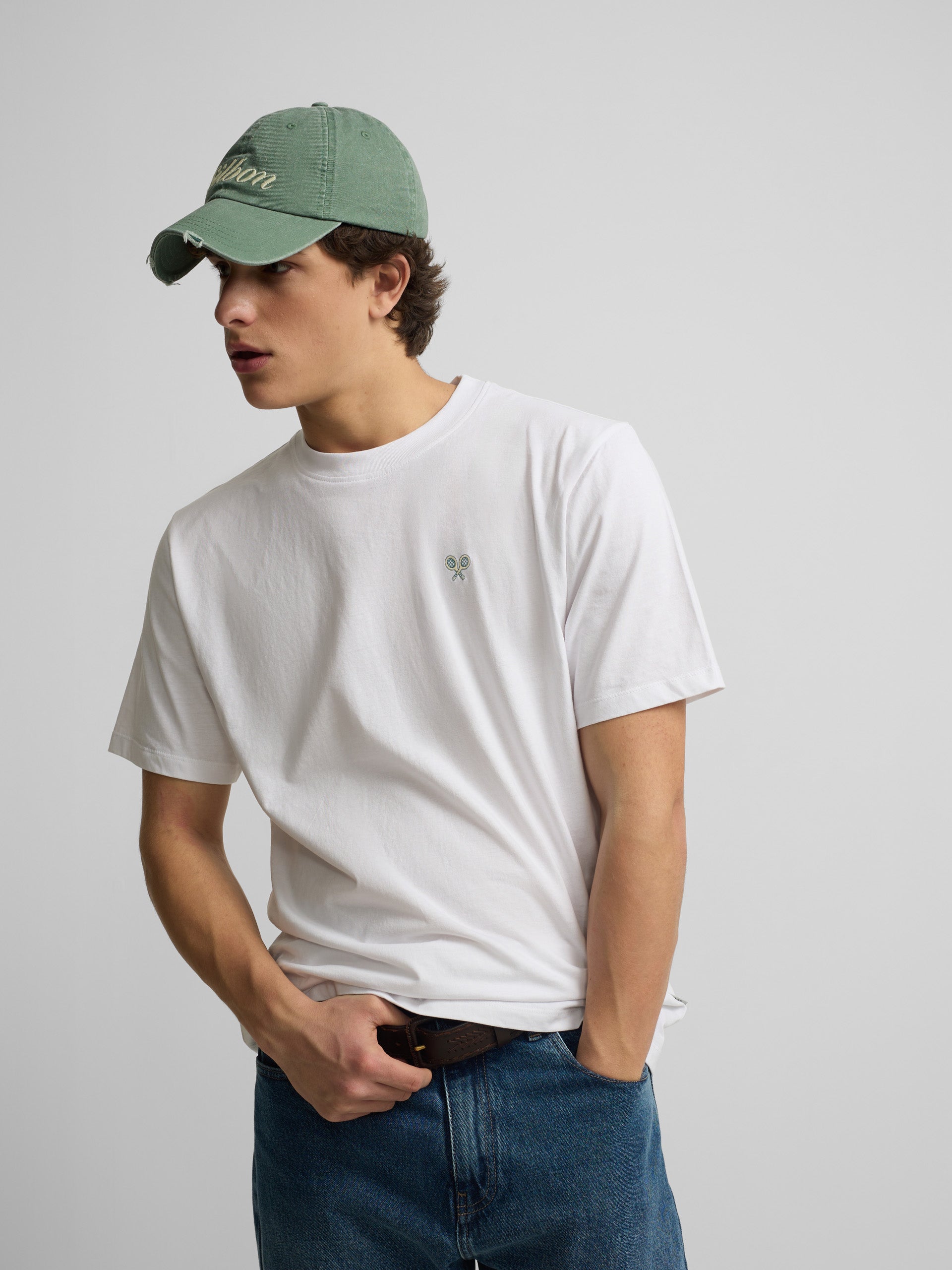 Camiseta apres tennis blanco