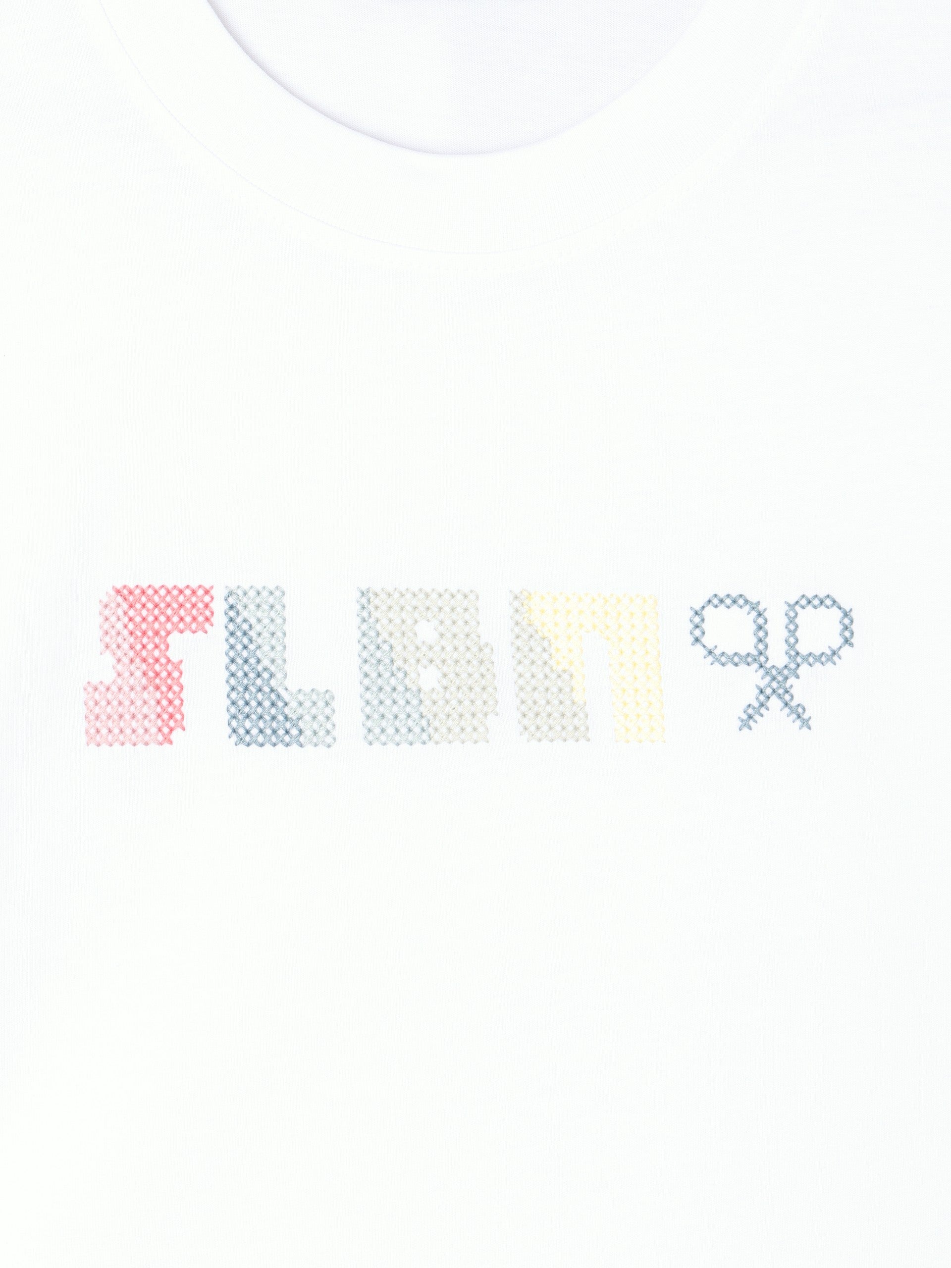 Camiseta relaxed fit slbn cross blanco