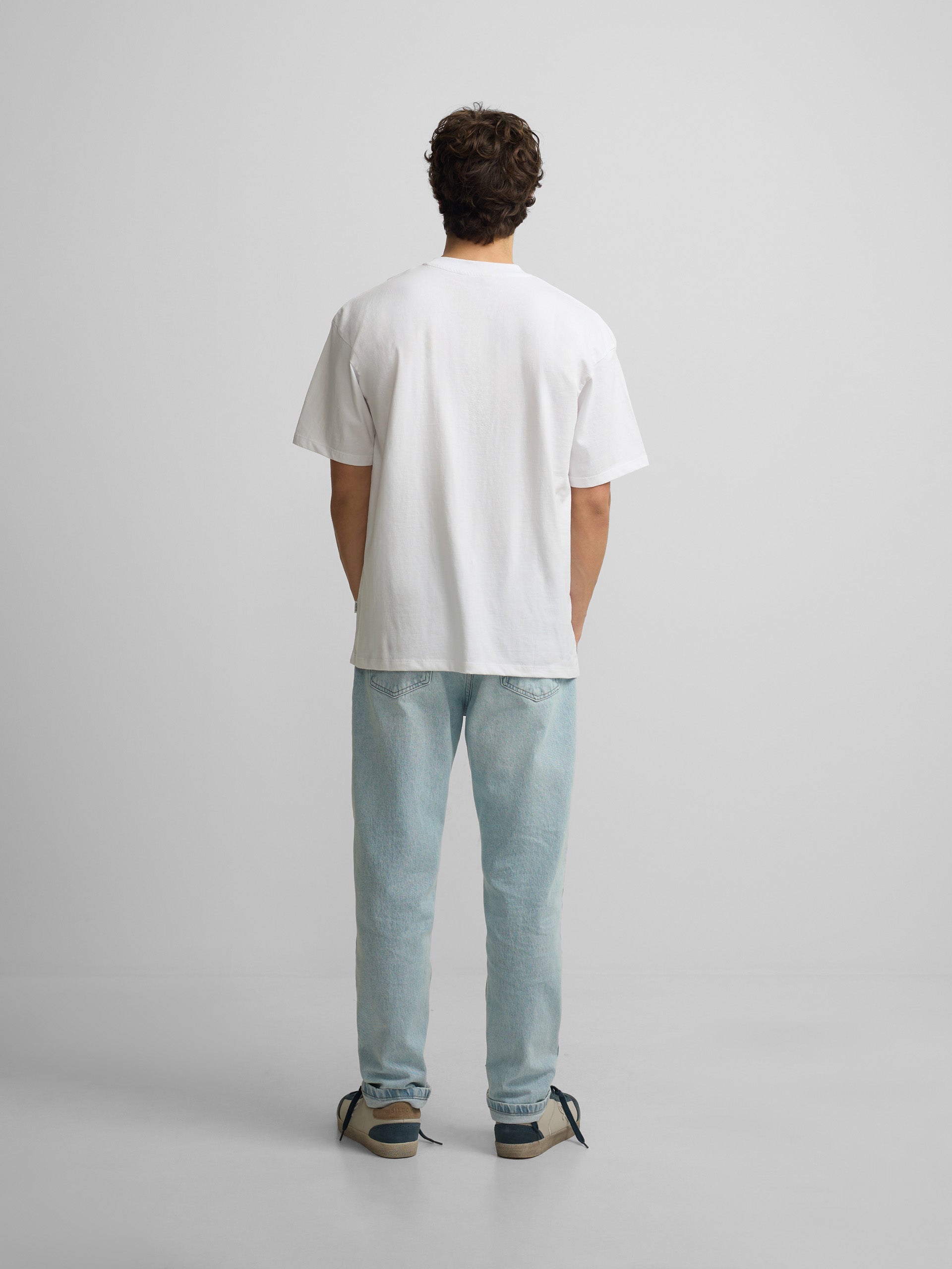 Camiseta relaxed fit slbn cross blanco