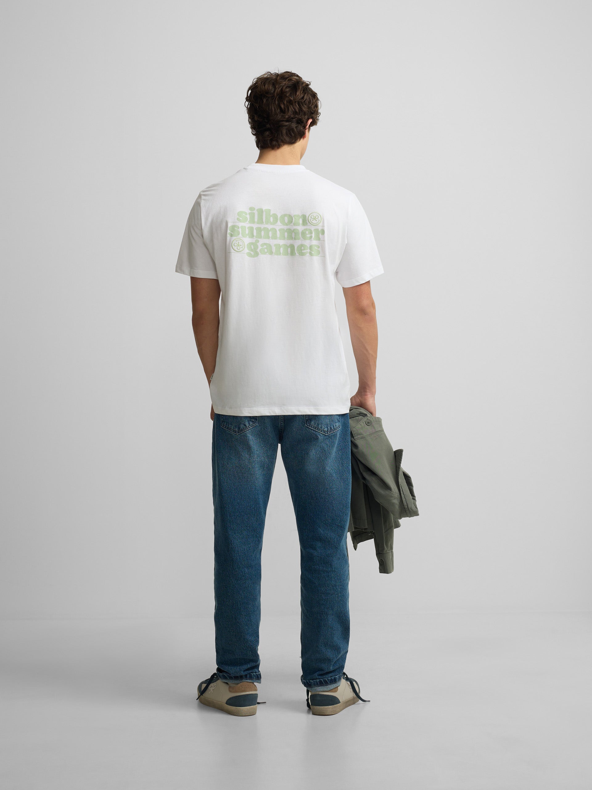 T-shirt summer games branco