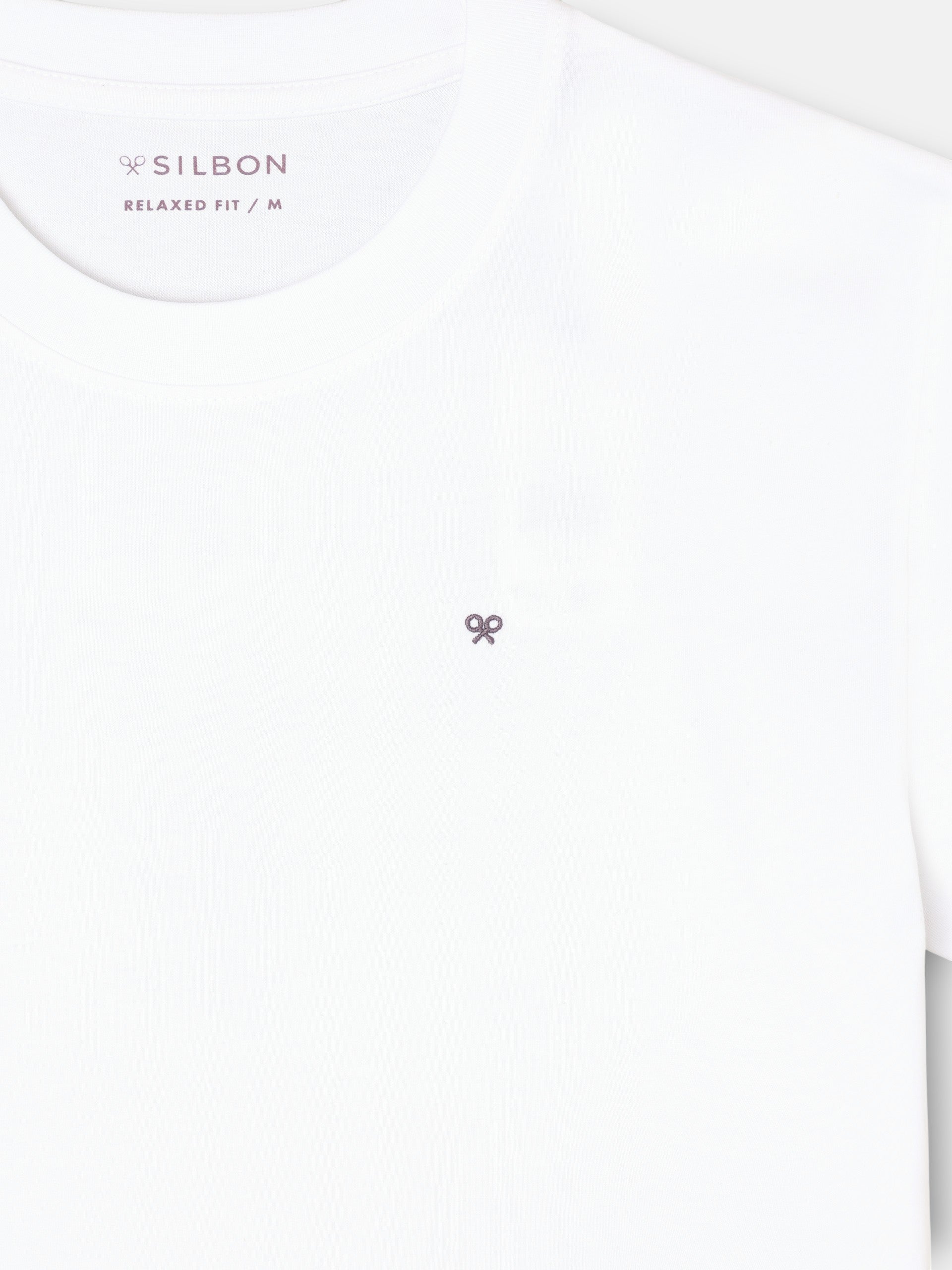 Camiseta relaxed fit Silbon vacation blanco