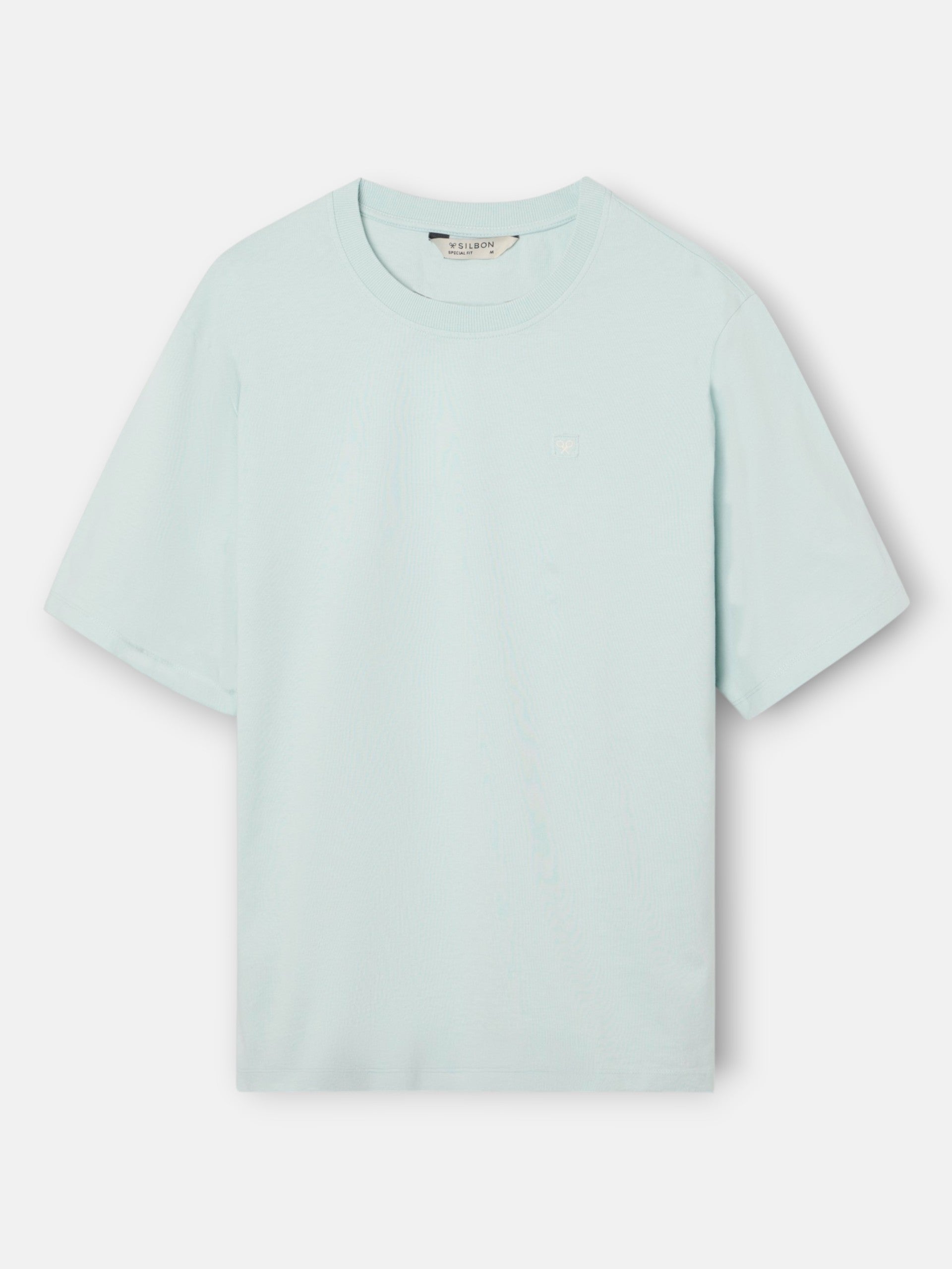 Camiseta special fit minilogo patch água-marinha