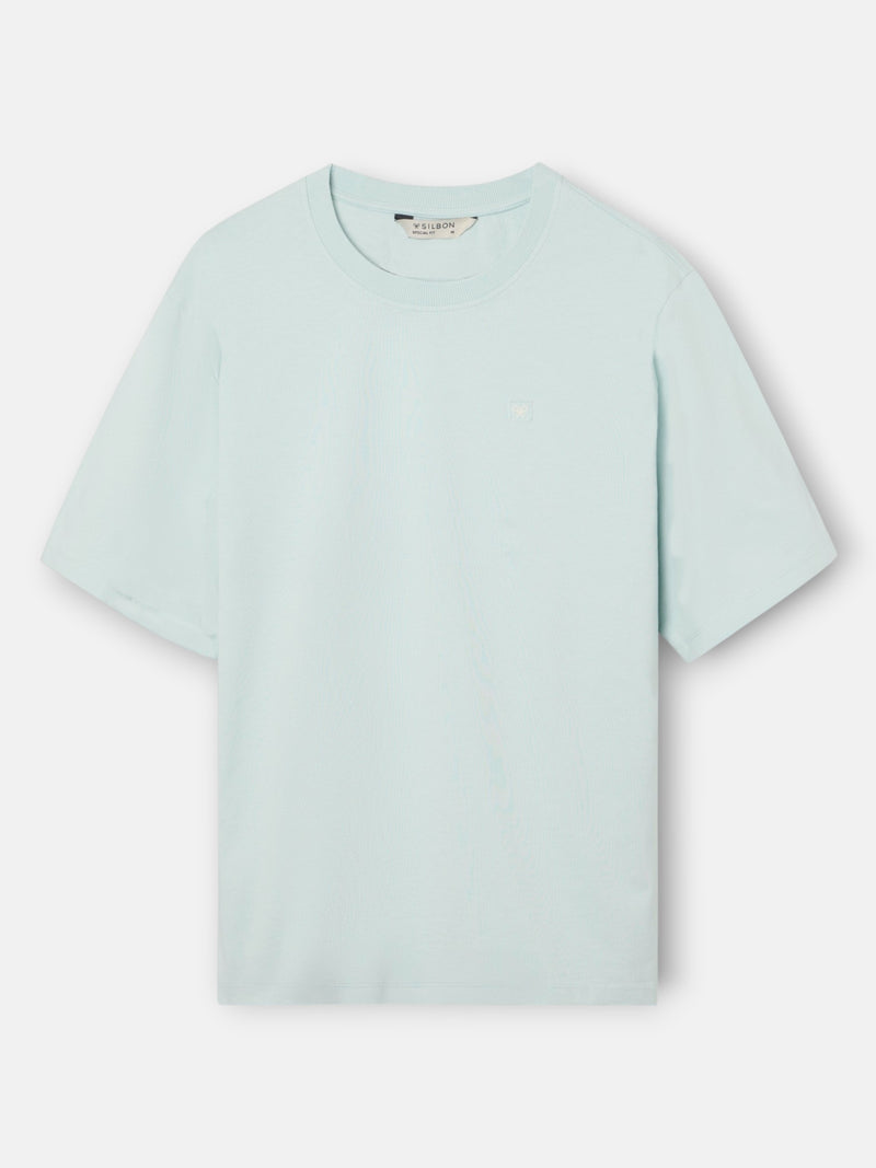 Camisola special fit minilogo patch água-marinha