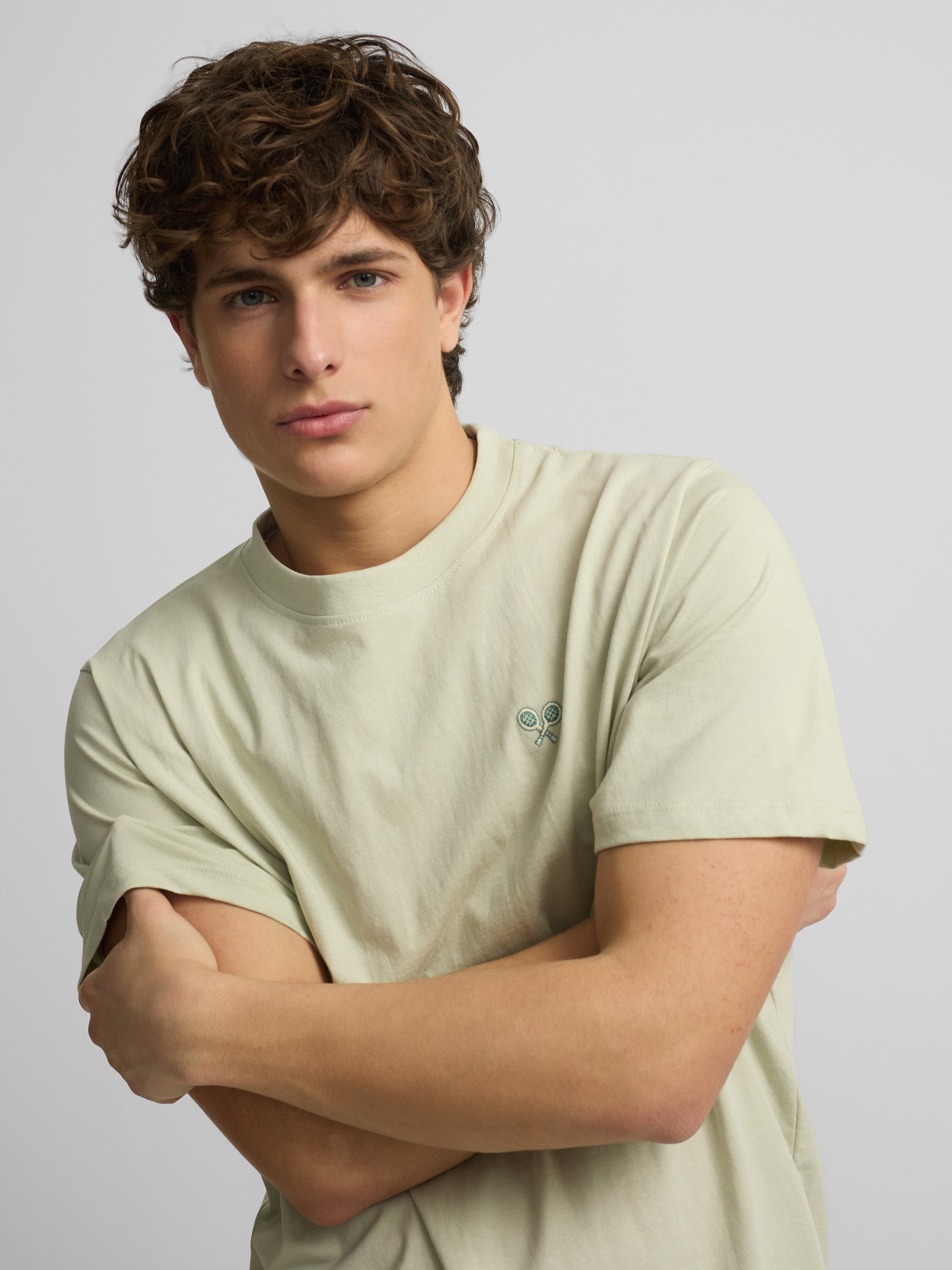 T-shirt apres tennis verde claro