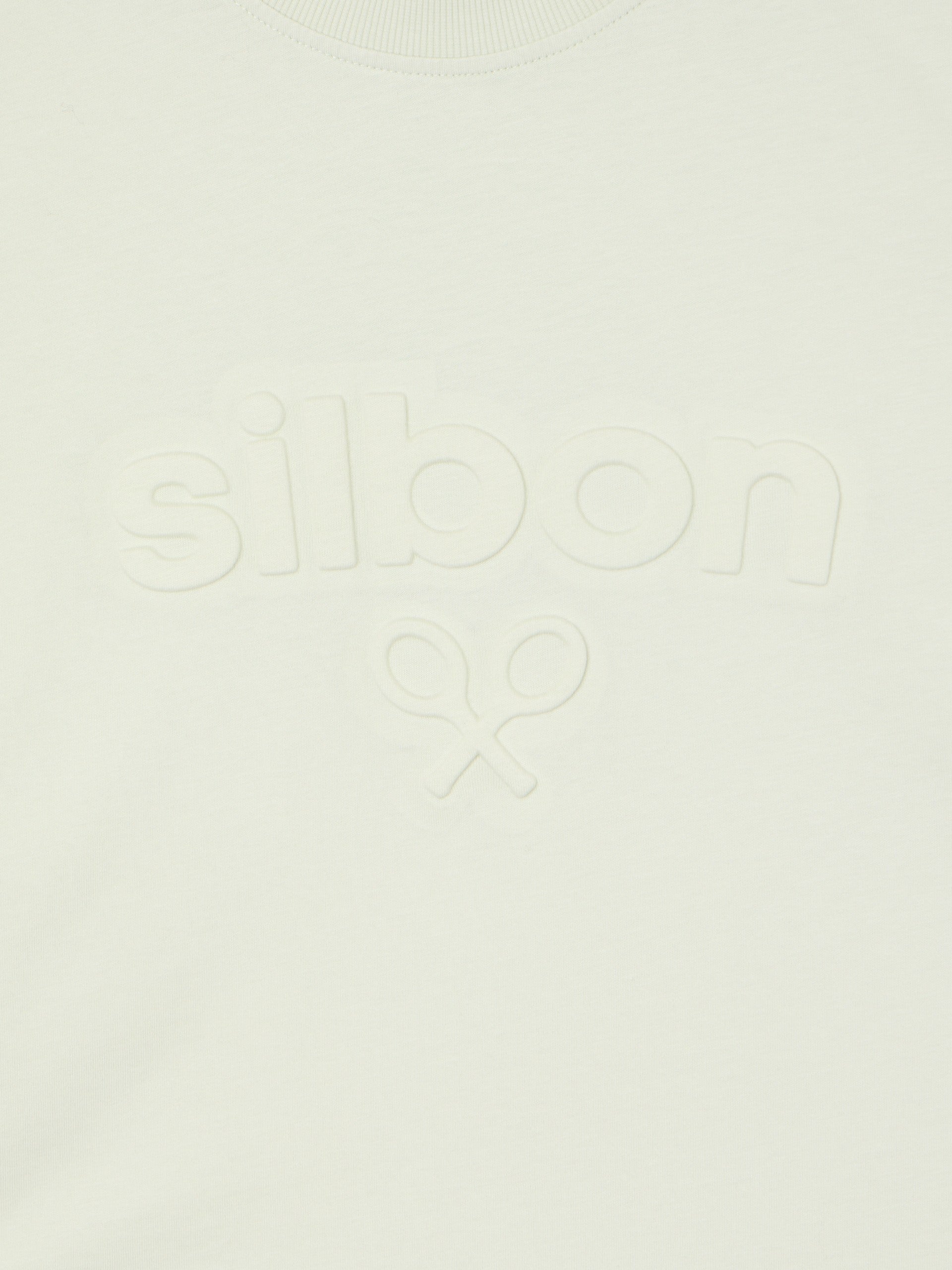 Camiseta Silbon relieve tono verde claro