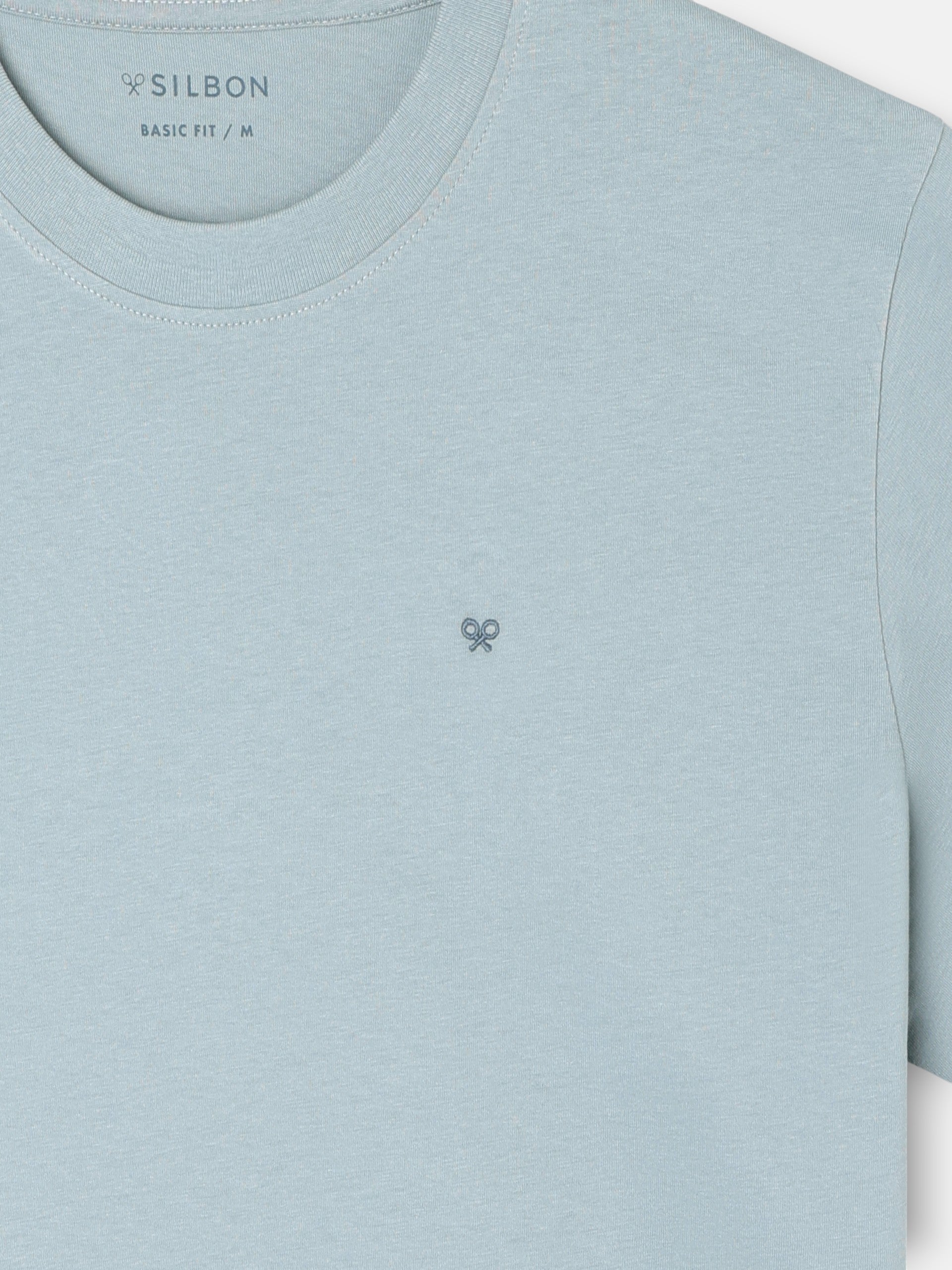 T-shirt vert gris d'été lent