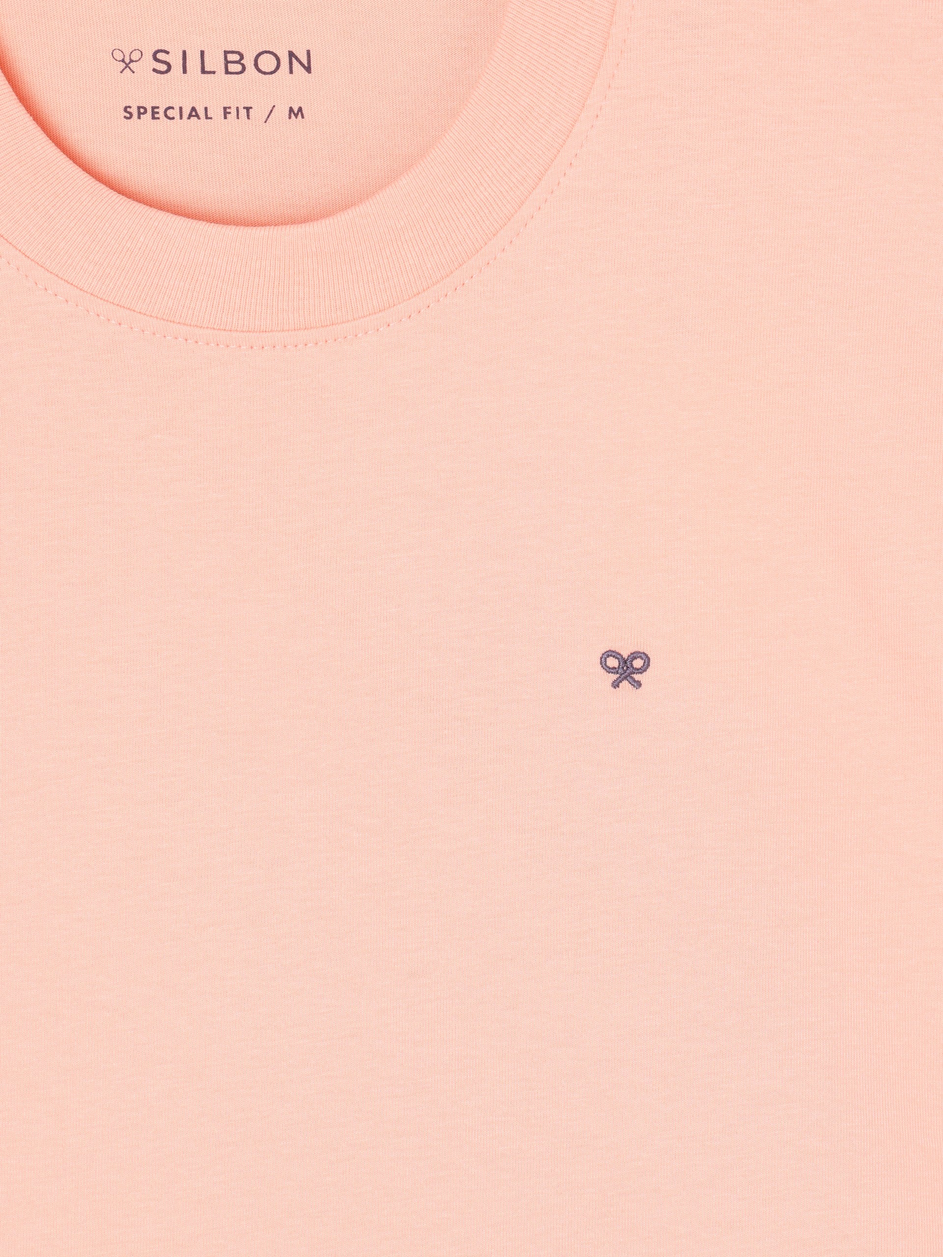 Special fit Silbon sunset party coral t-shirt