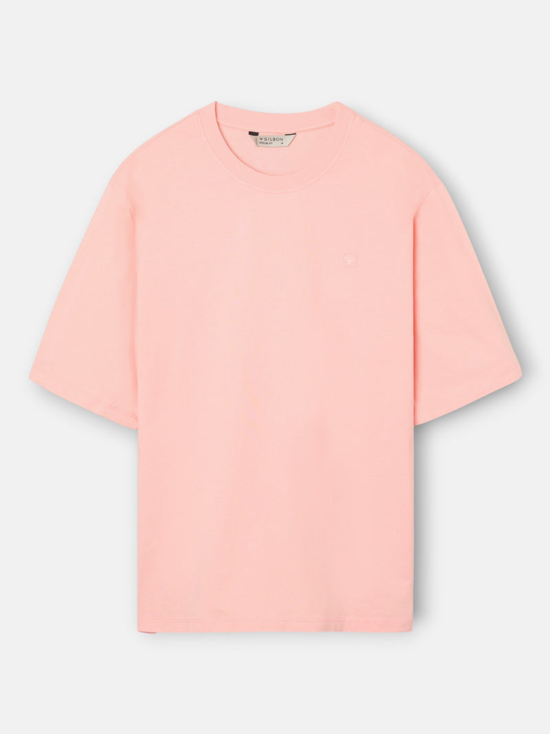 T-shirt special fit minilogo patch coral