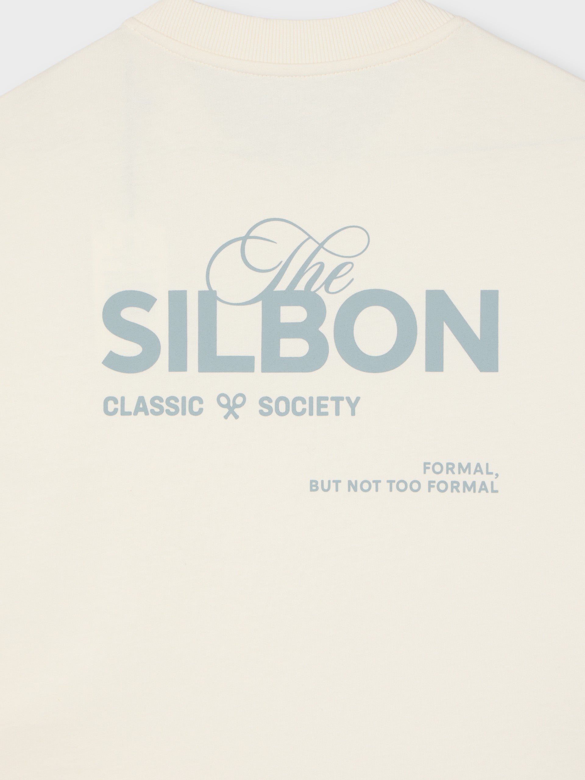 T-shirt crème Silbon Classic Society coupe spéciale