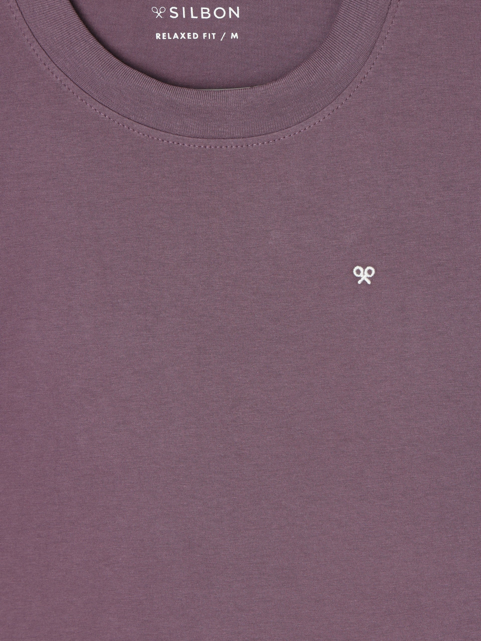 Silbon vacation purple relaxed fit t-shirt