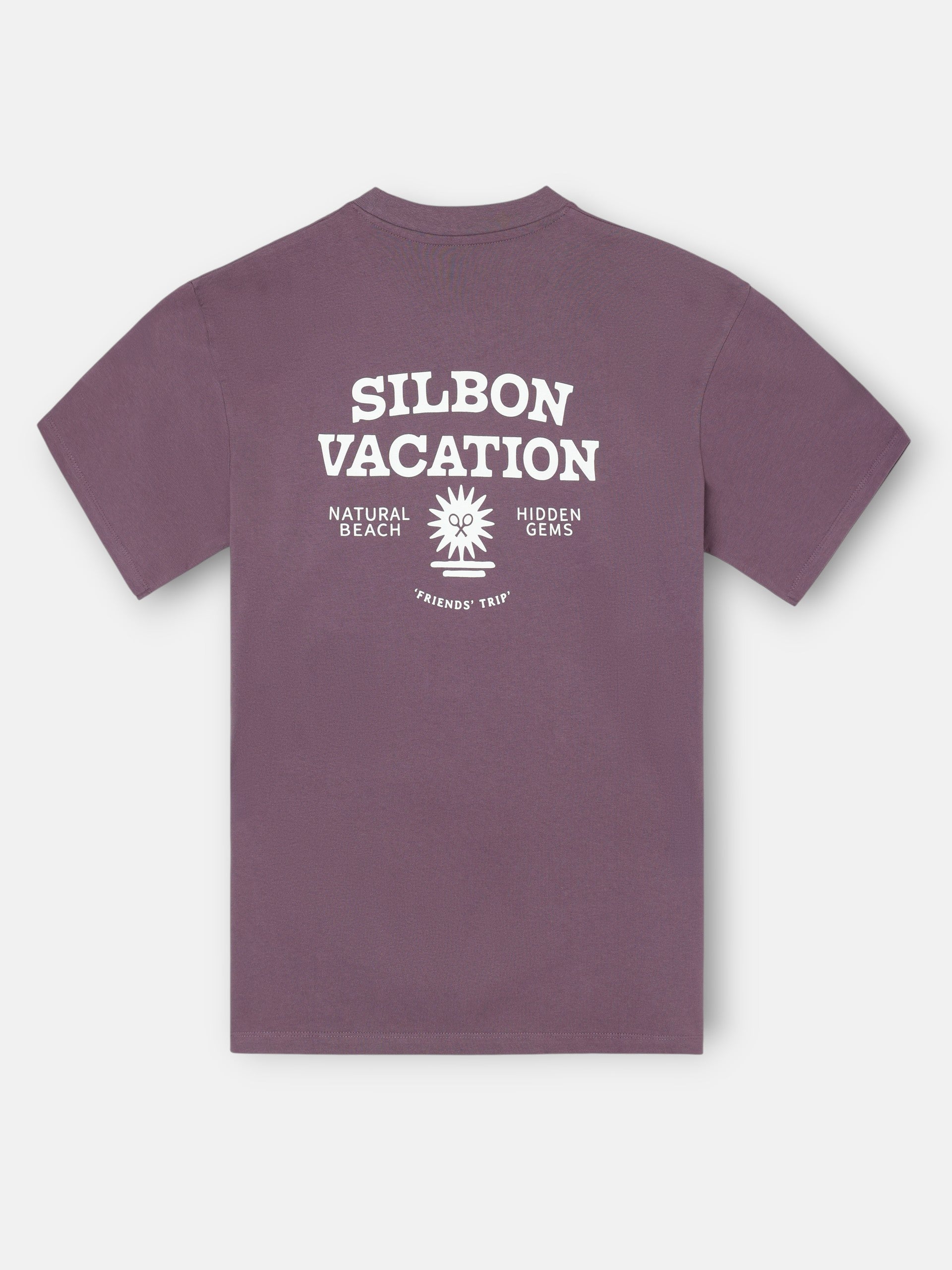 Silbon vacation purple relaxed fit t-shirt