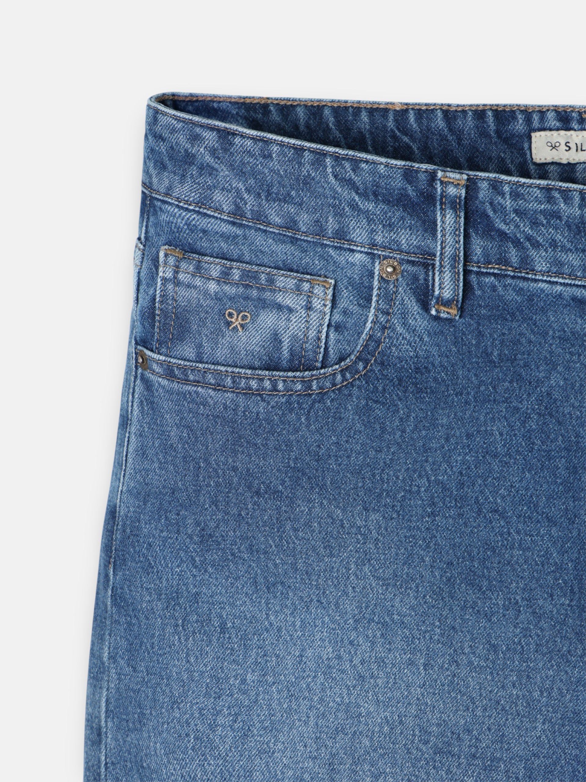 Calças de ganga desportivas tapered azul escuro