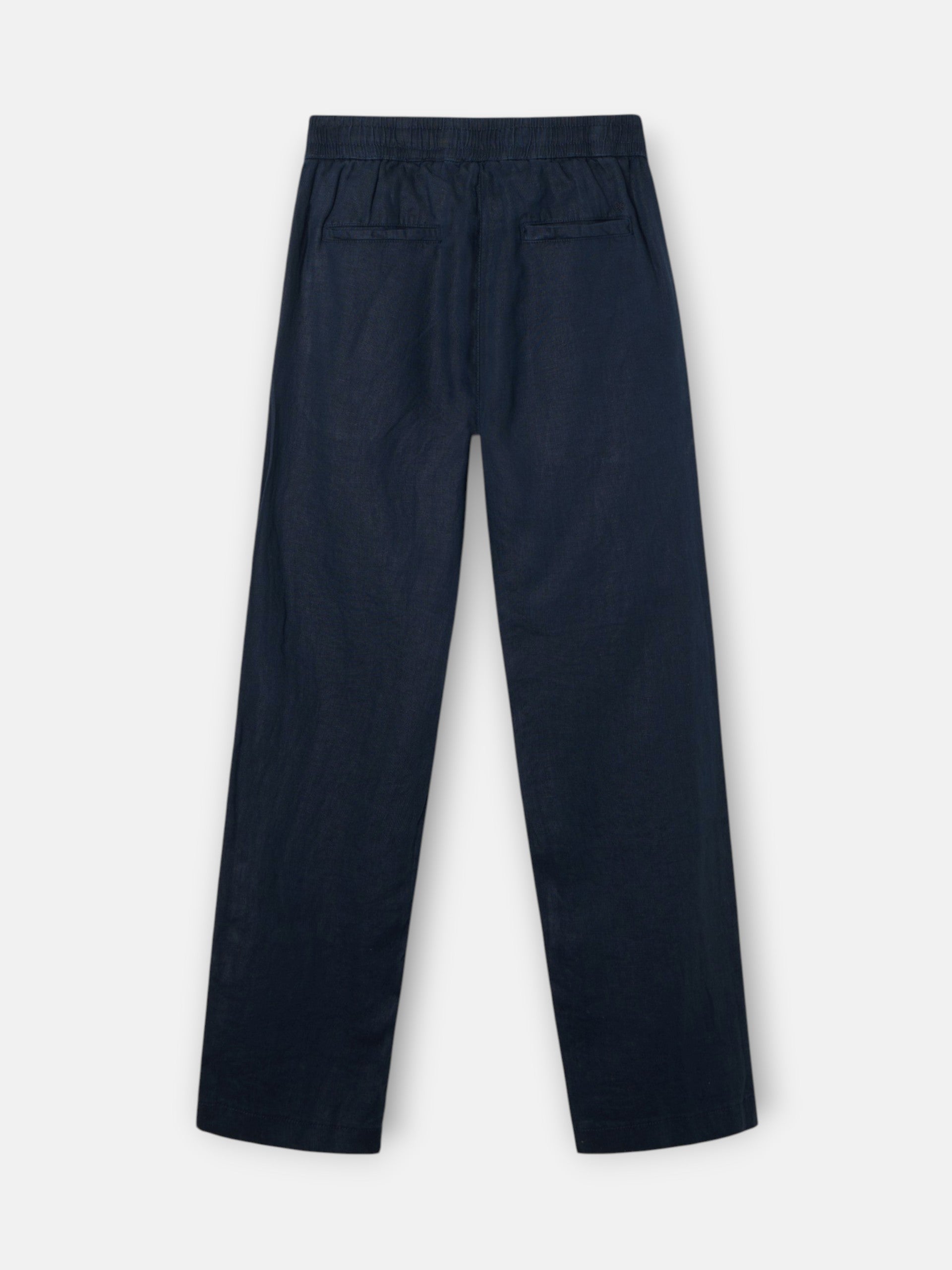 Navy blue linen jogger sport pants