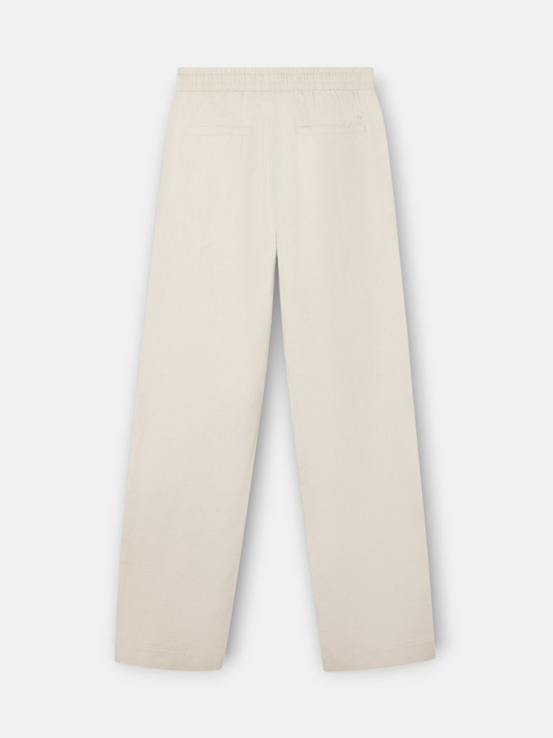 Pantalon de sport jogger en lin pierre