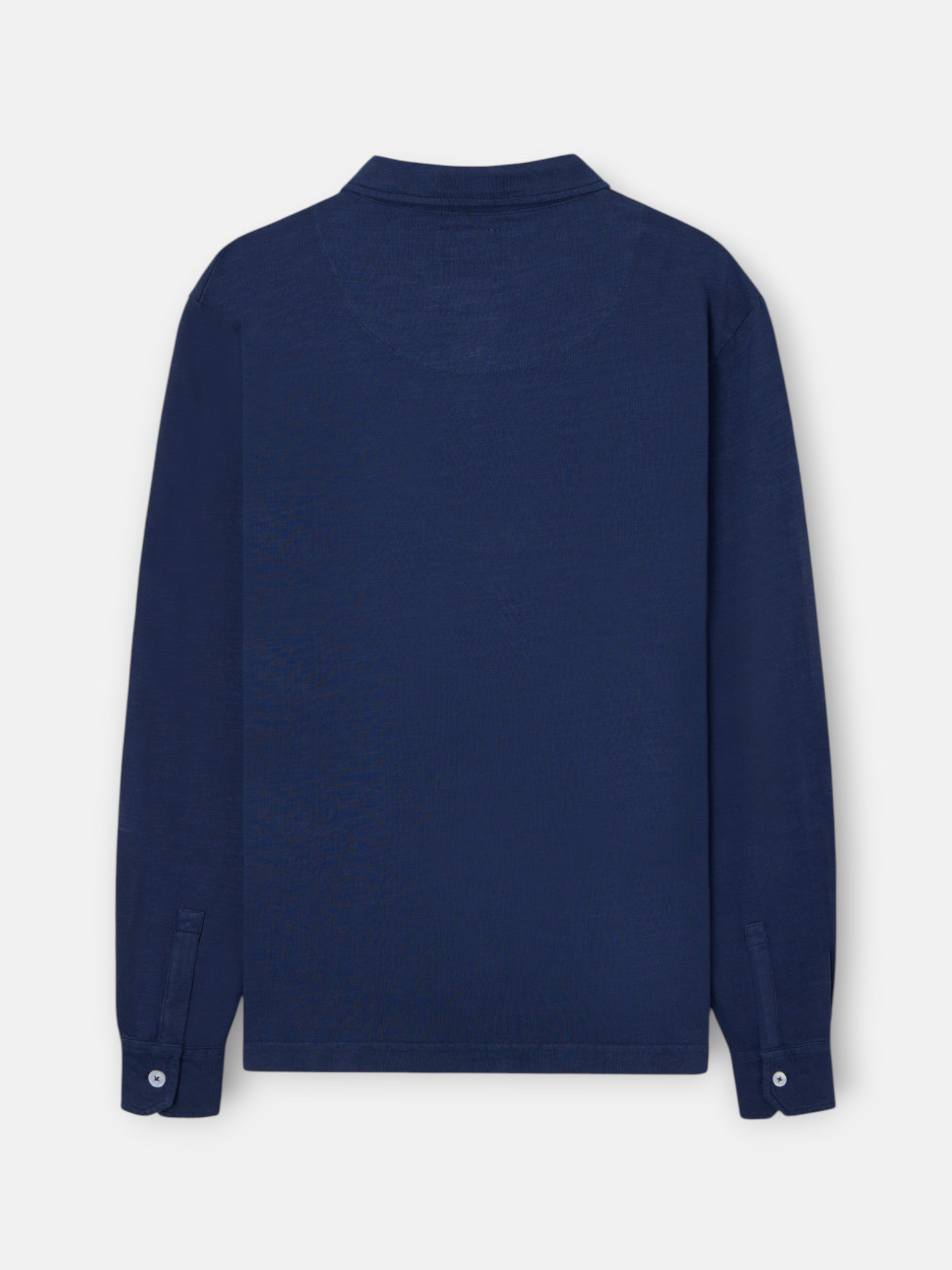 Polo manga larga sport azul