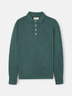 long-sleeved green polo shirt