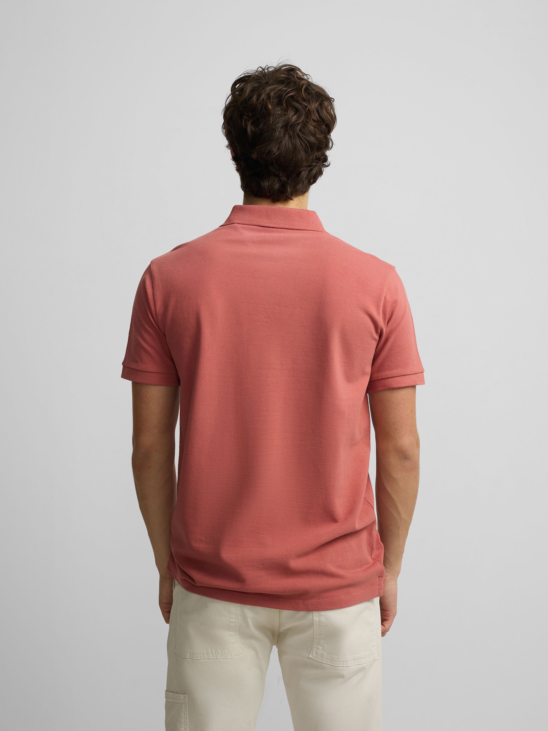 Polo manga corta smile coral