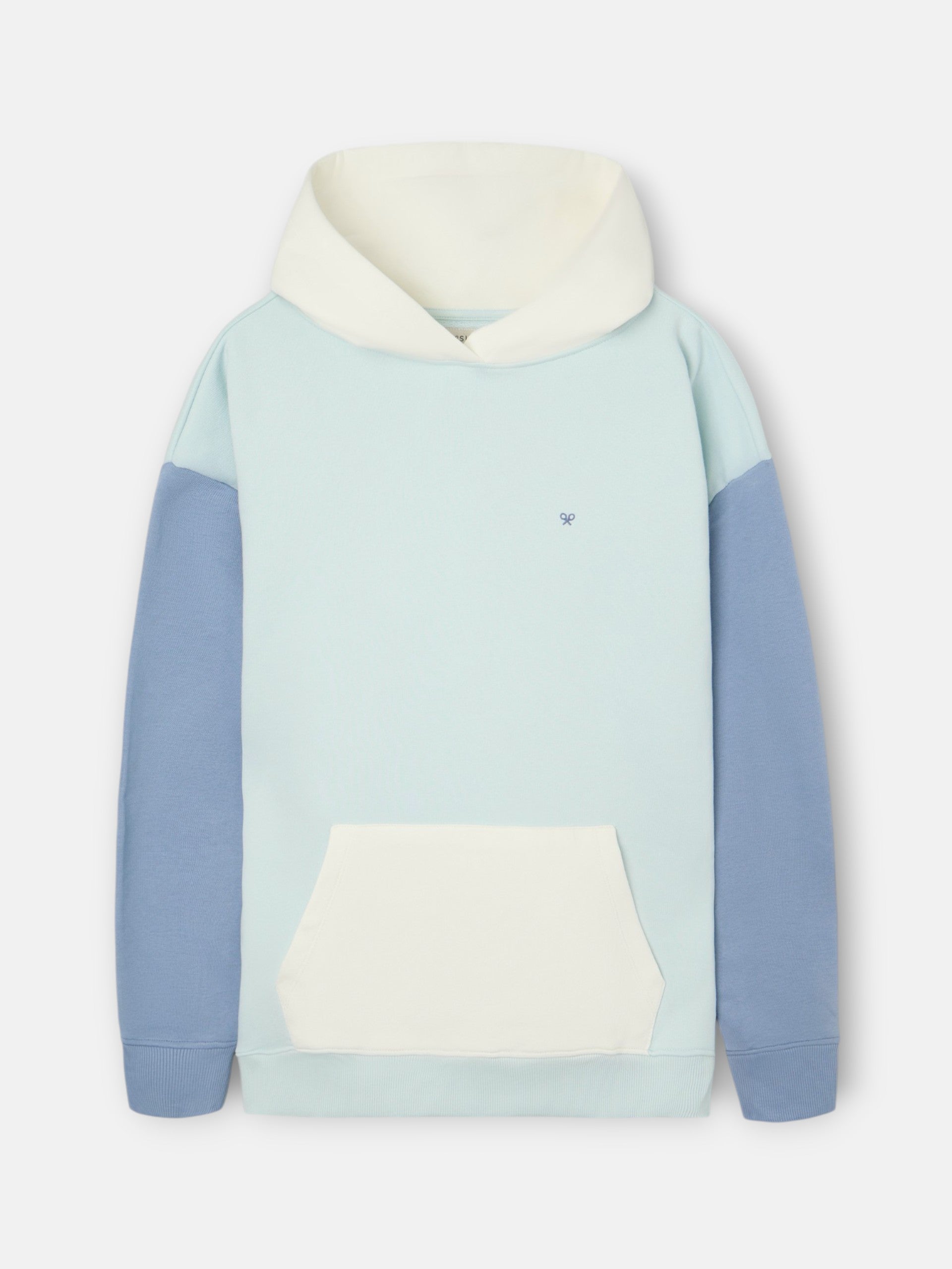 Sweatshirt com capuz multicolor aguamarina