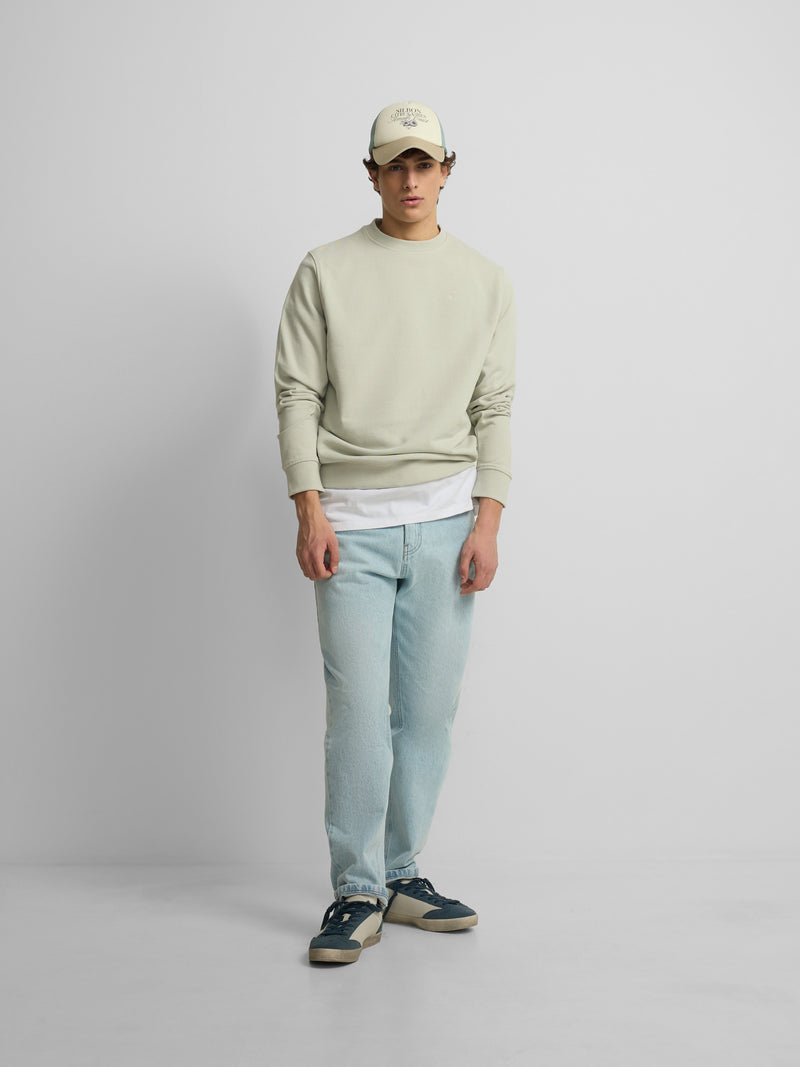 Sweat-shirt Silbon été vert clair