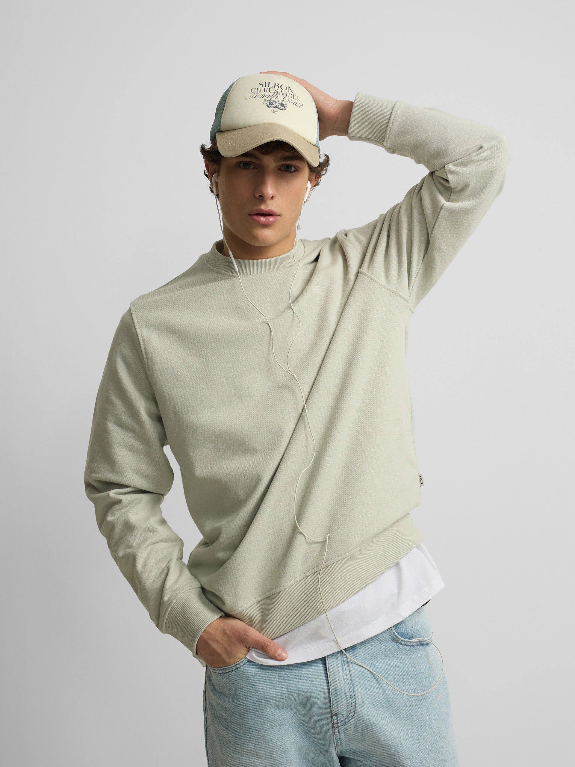 Sudadera Silbon summer verde claro