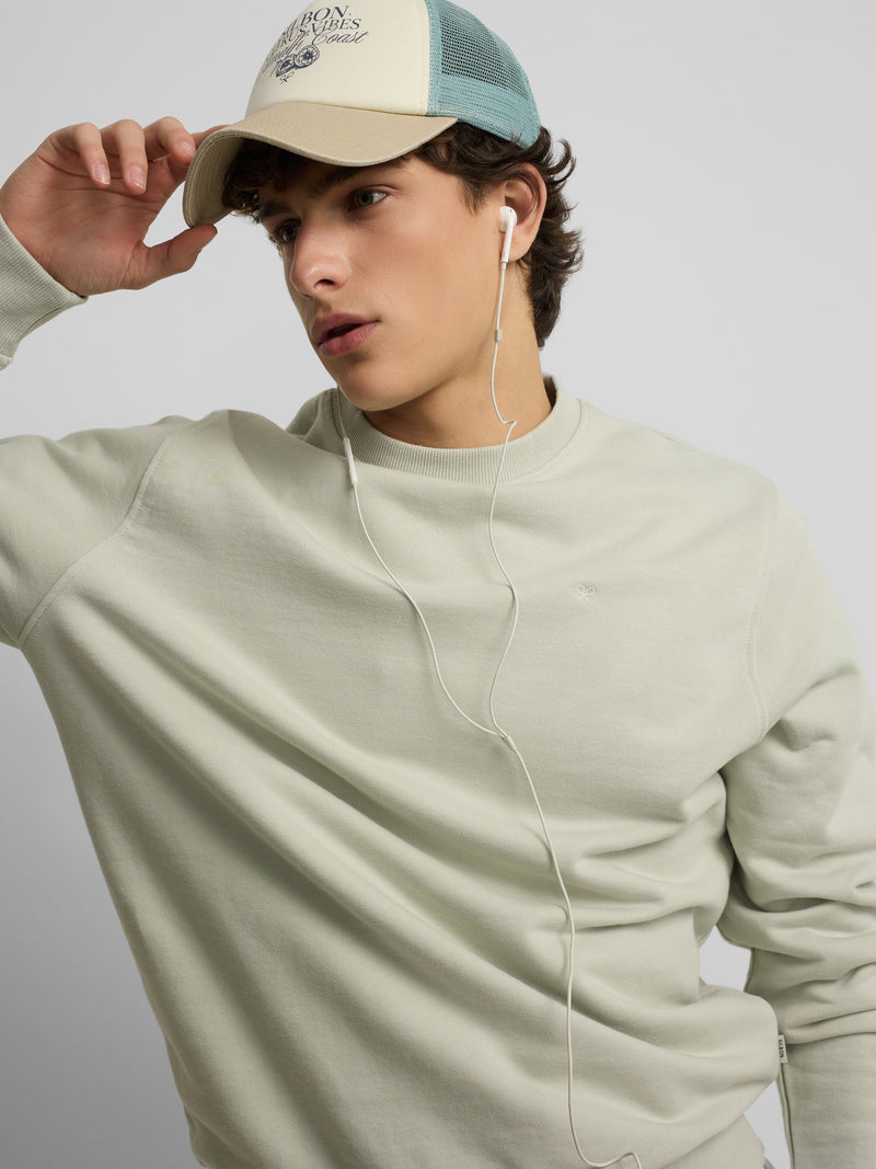 Sweat-shirt Silbon été vert clair