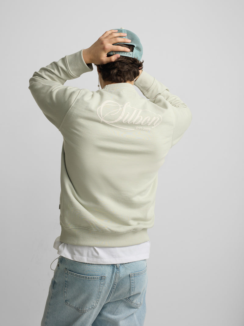 Sweat-shirt Silbon été vert clair