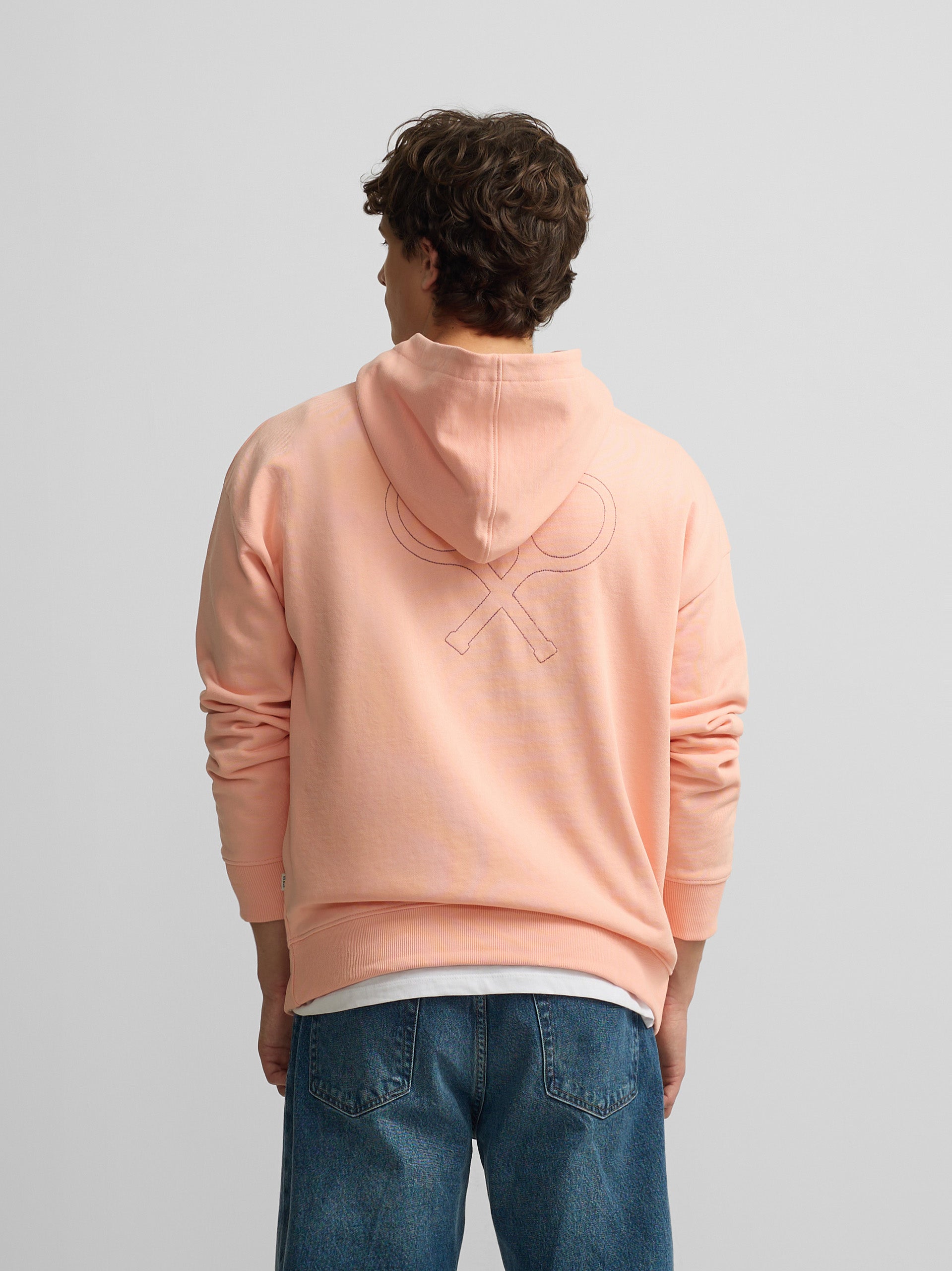 Sudadera relaxed fit hoodie no rules coral
