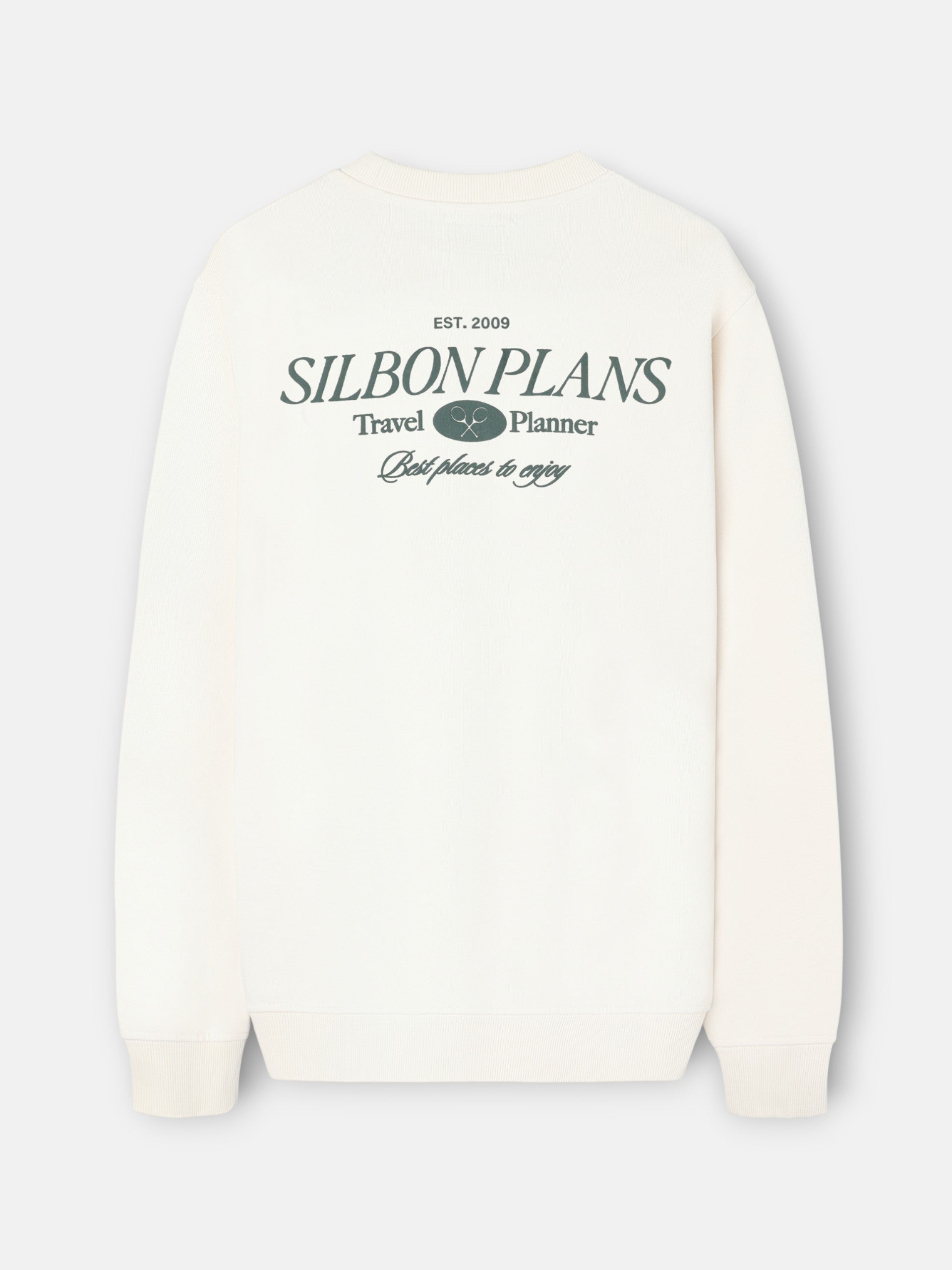 Sudadera relaxed fit plans crema