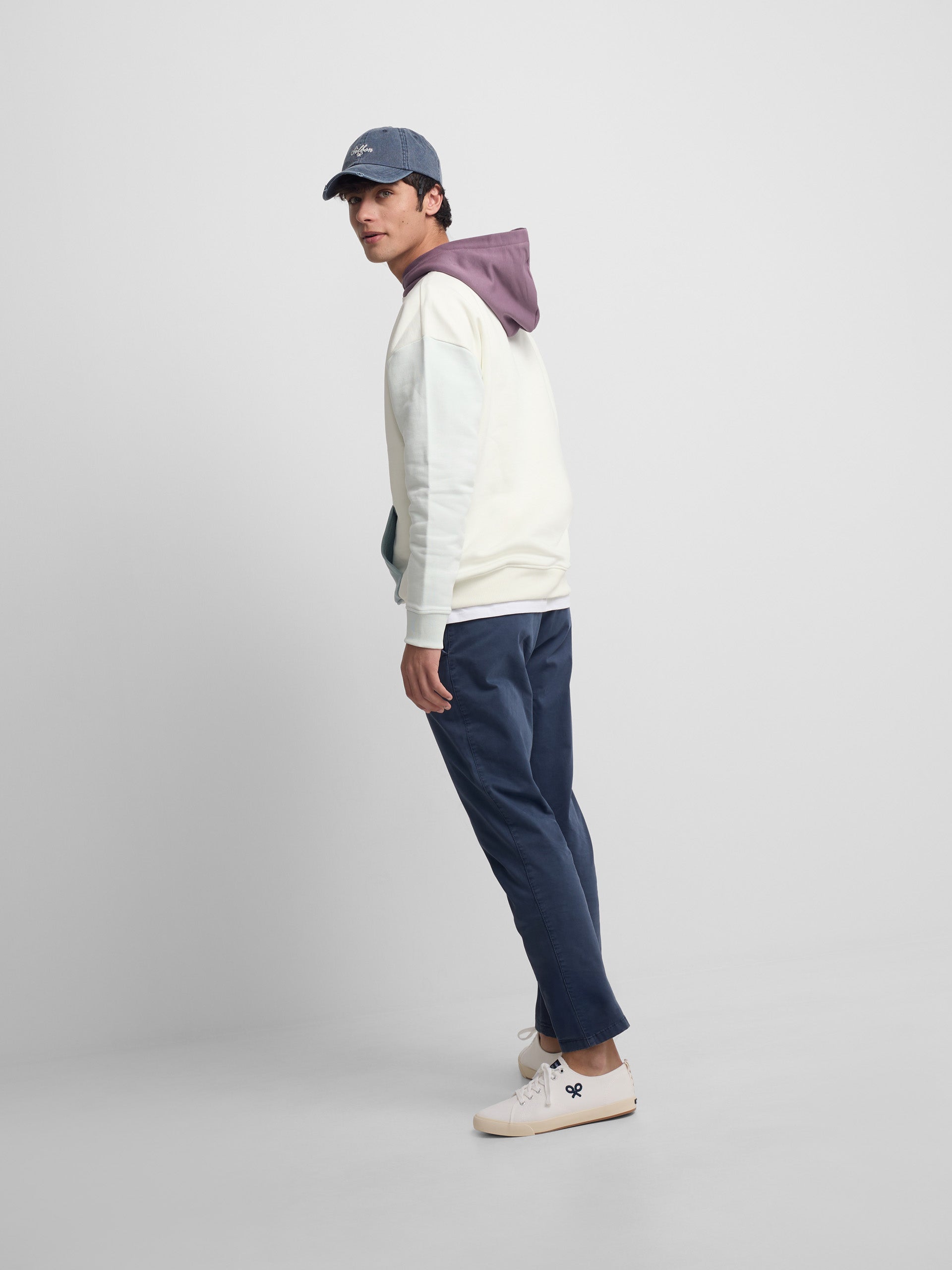 Cream Multicolor Hoodie