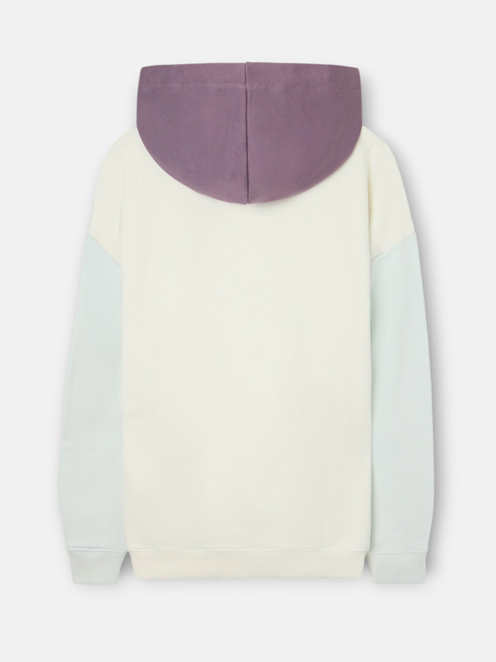 Sudadera capucha multicolor crema