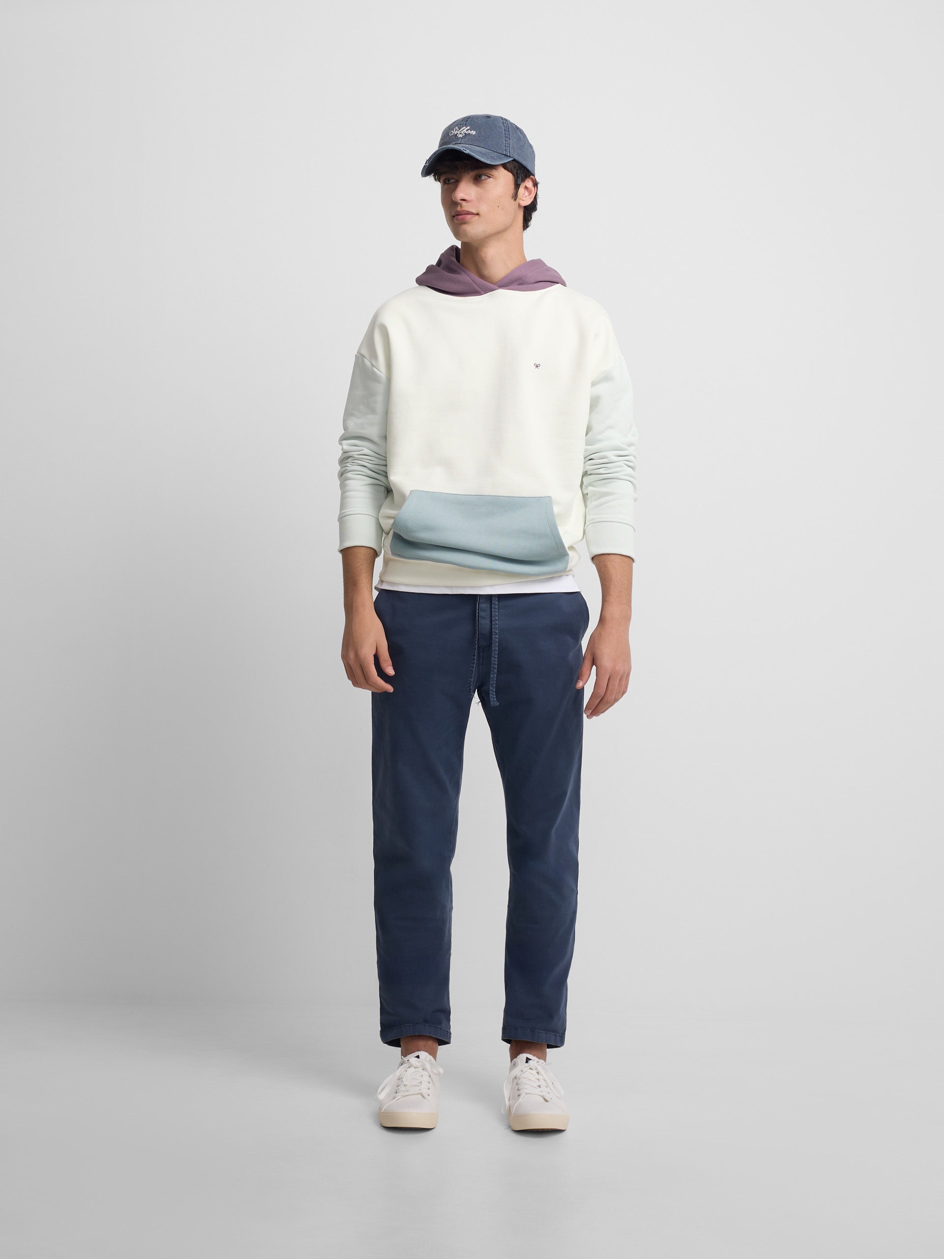 Cream Multicolor Hoodie