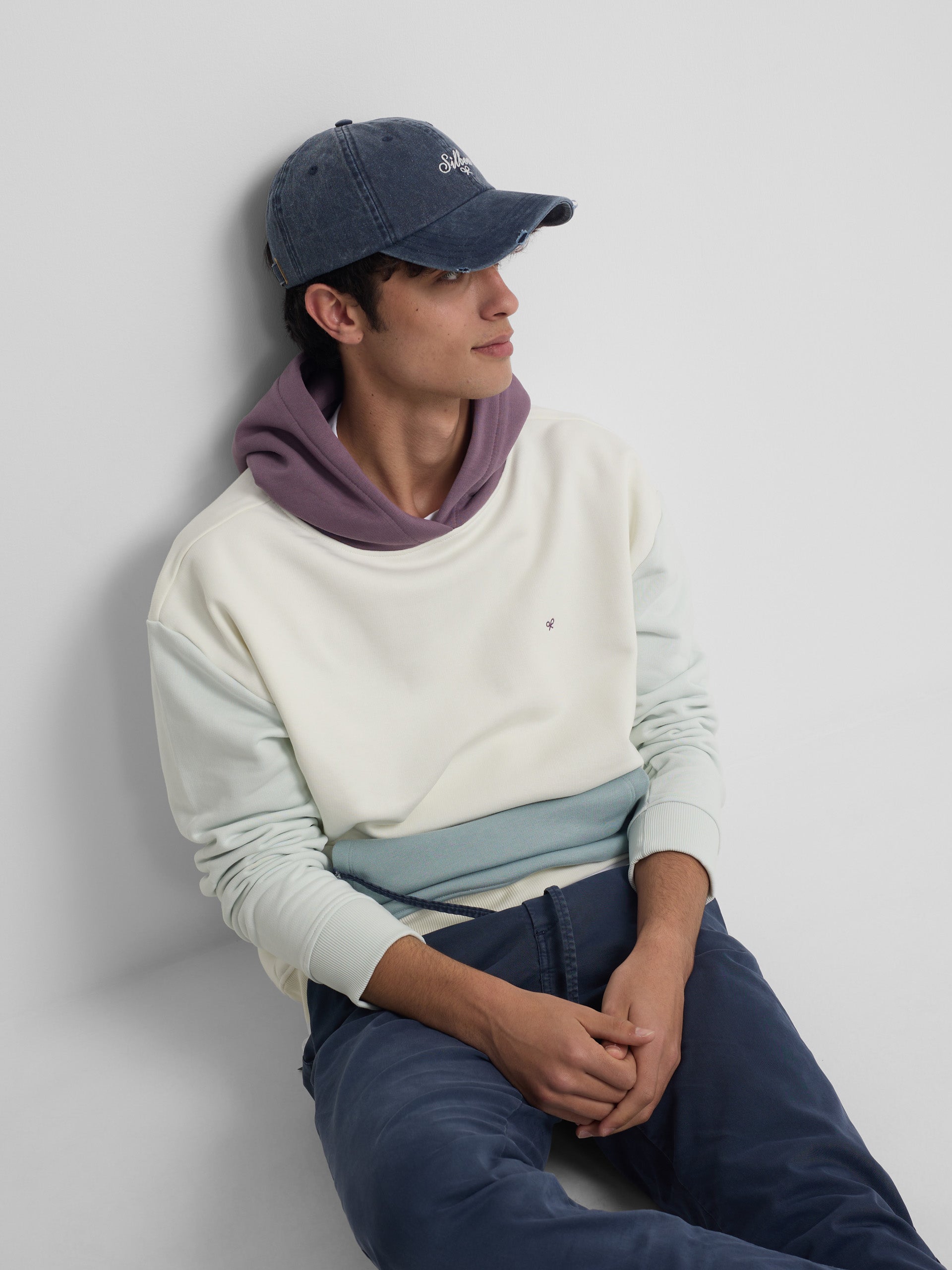 Cream Multicolor Hoodie