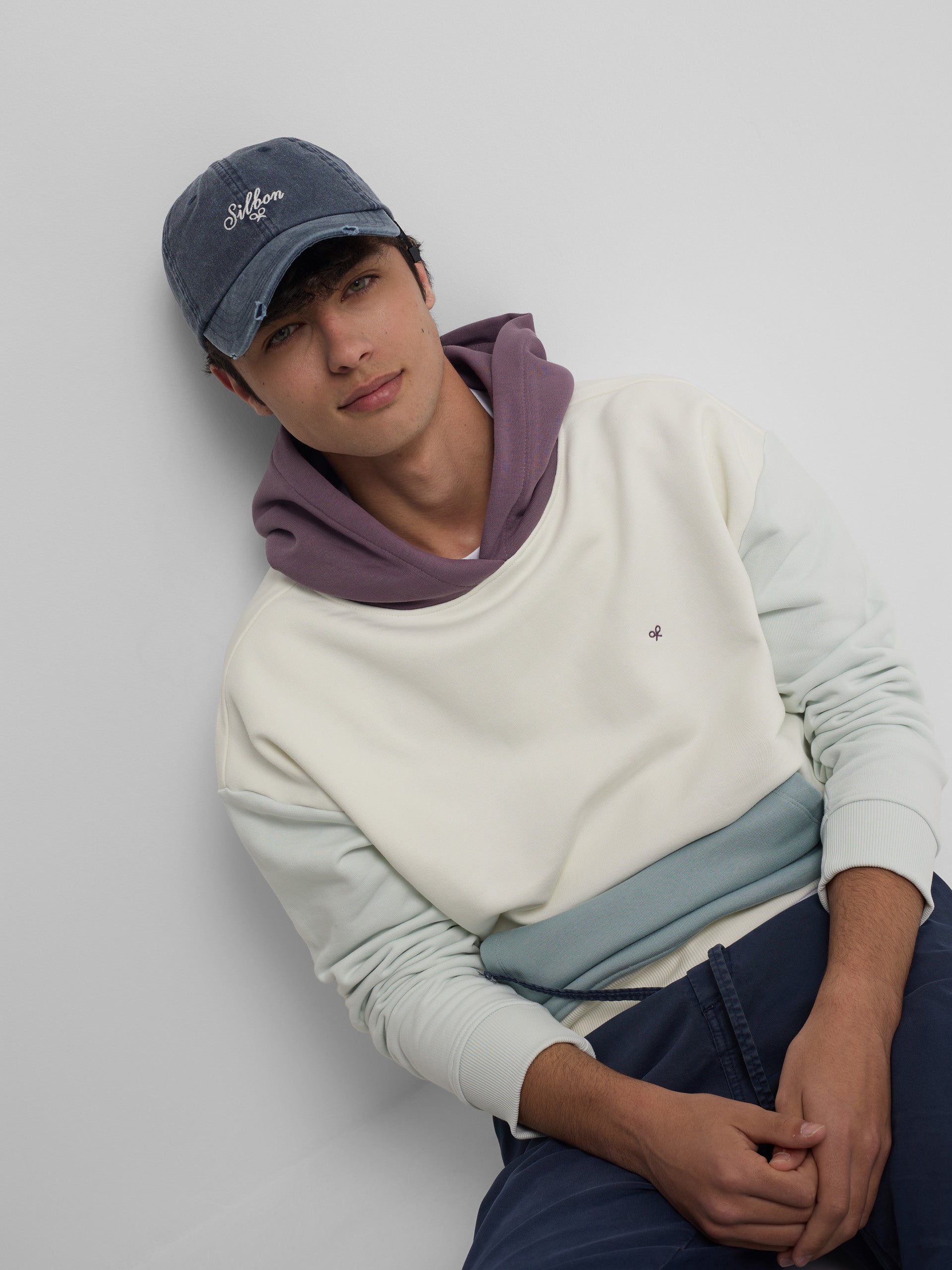 Cream Multicolor Hoodie